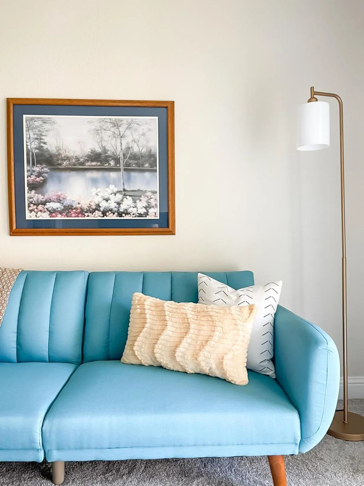 Living room in Sleepover 1BD 1BA Oklahoma City Apartments