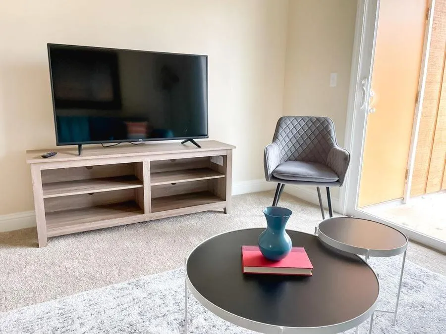 Living room in Sleepover 1BD 1BA Oklahoma City Apartments