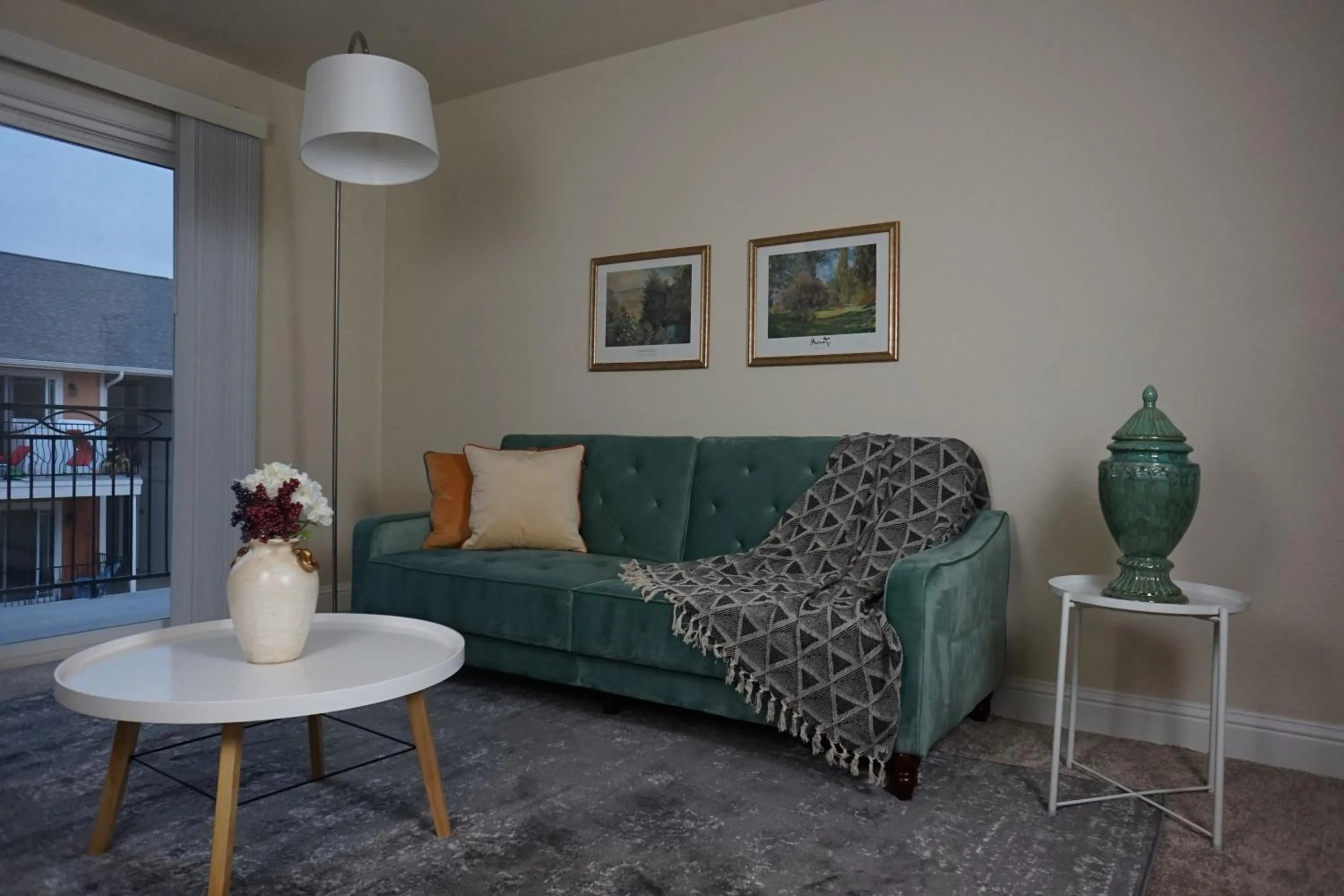 Living room in Sleepover 1BD 1BA Oklahoma City Apartments