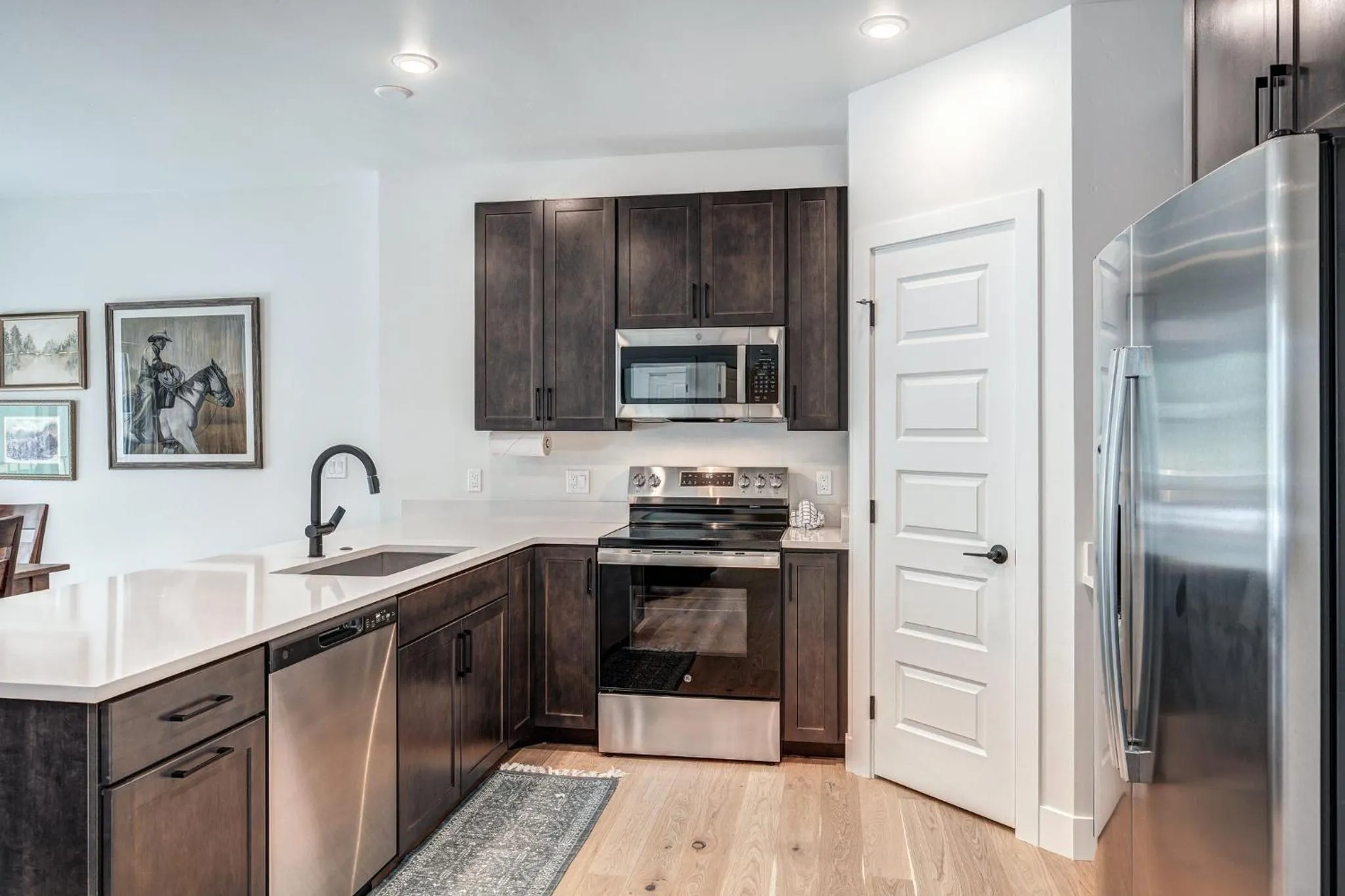 Communal kitchen in Lakeside Village by Keystone Resort
