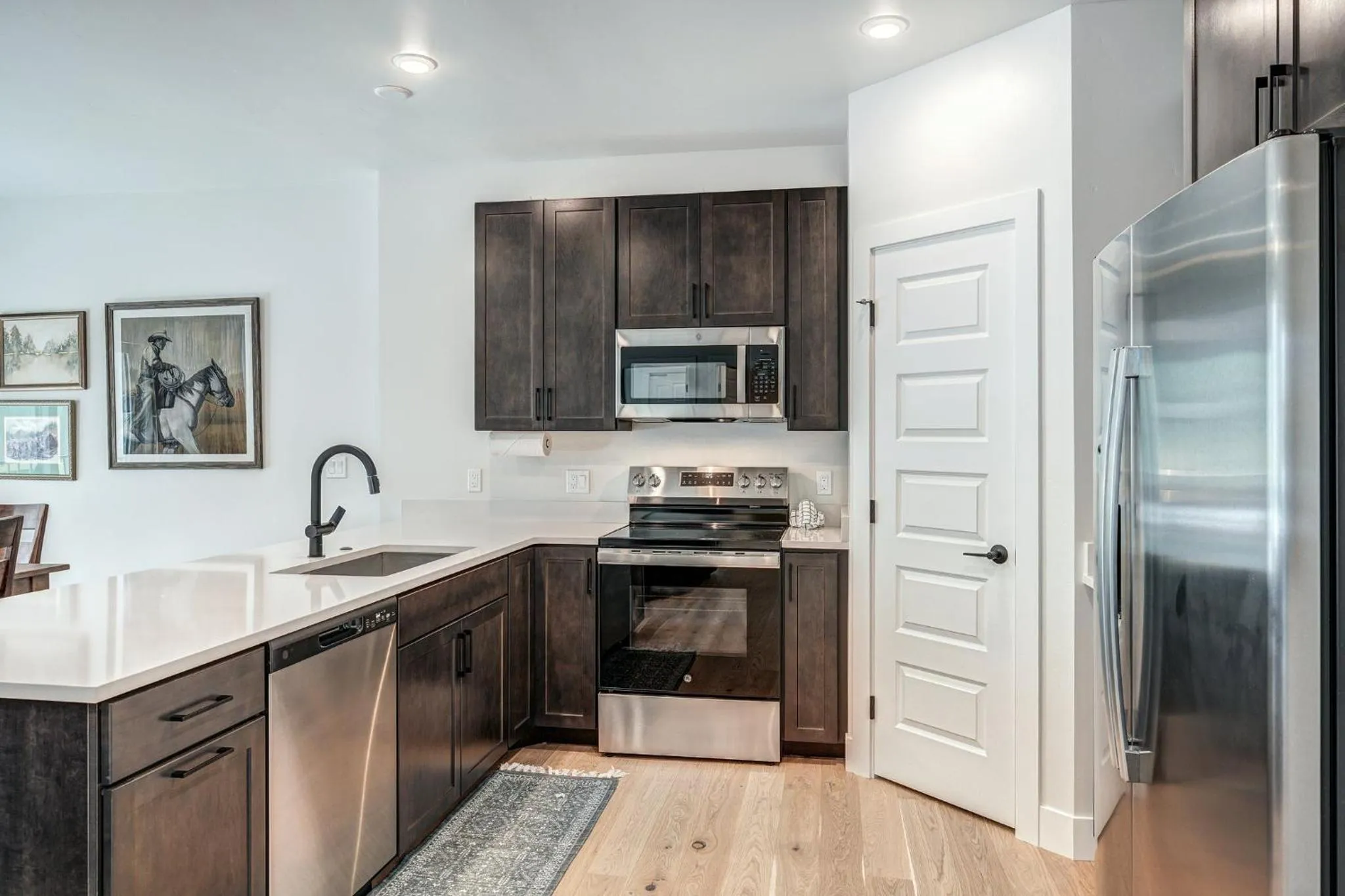 Communal kitchen in Lakeside Village by Vail Resorts