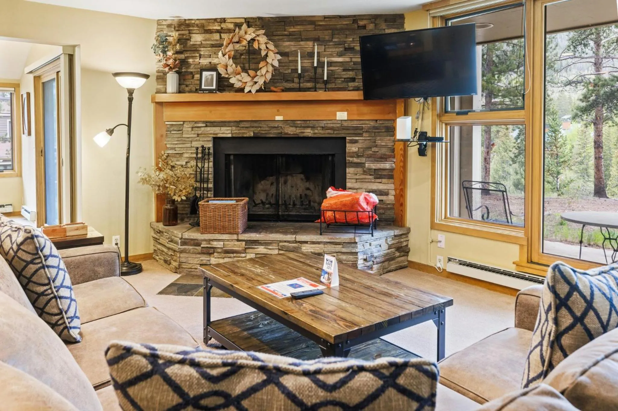 Living room in Evergreen Condominiums by Vail Resorts