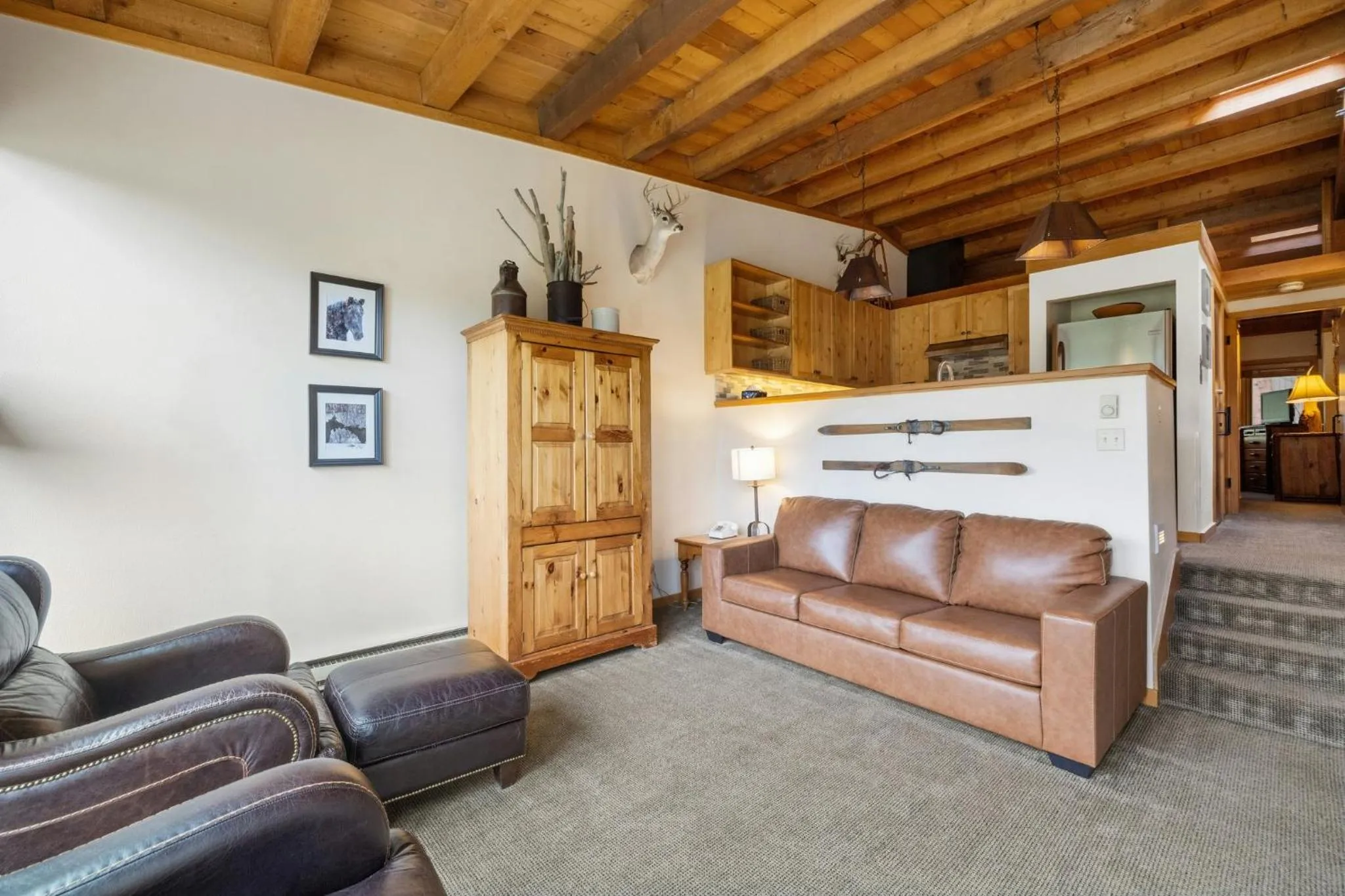 Living room in Evergreen Condominiums by Vail Resorts