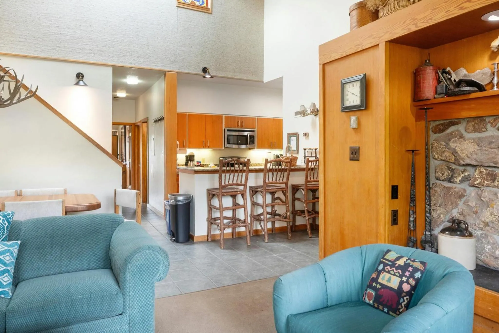 Living room in Evergreen Condominiums by Vail Resorts