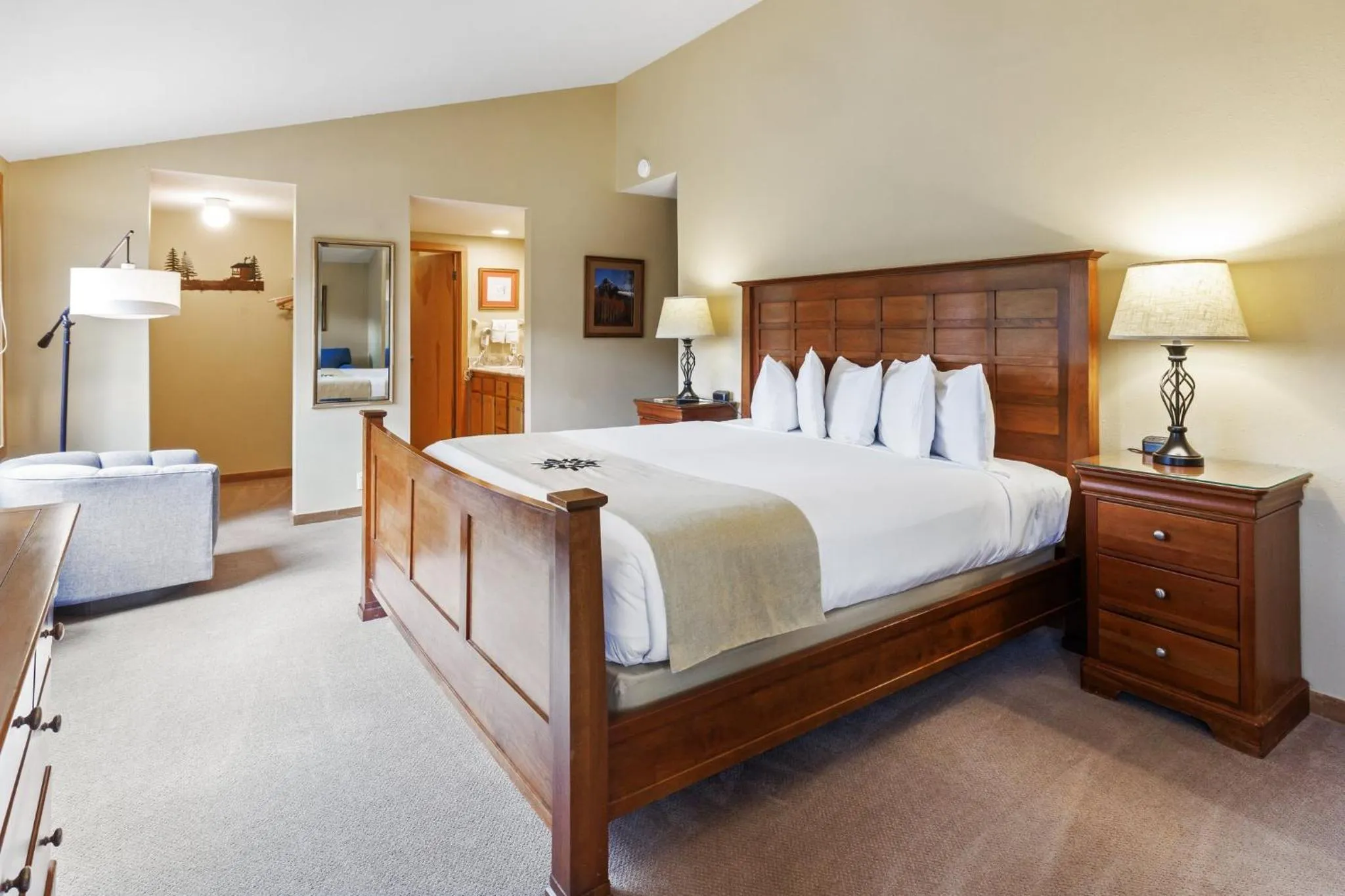 Bedroom, Bed in Evergreen Condominiums by Keystone Resort