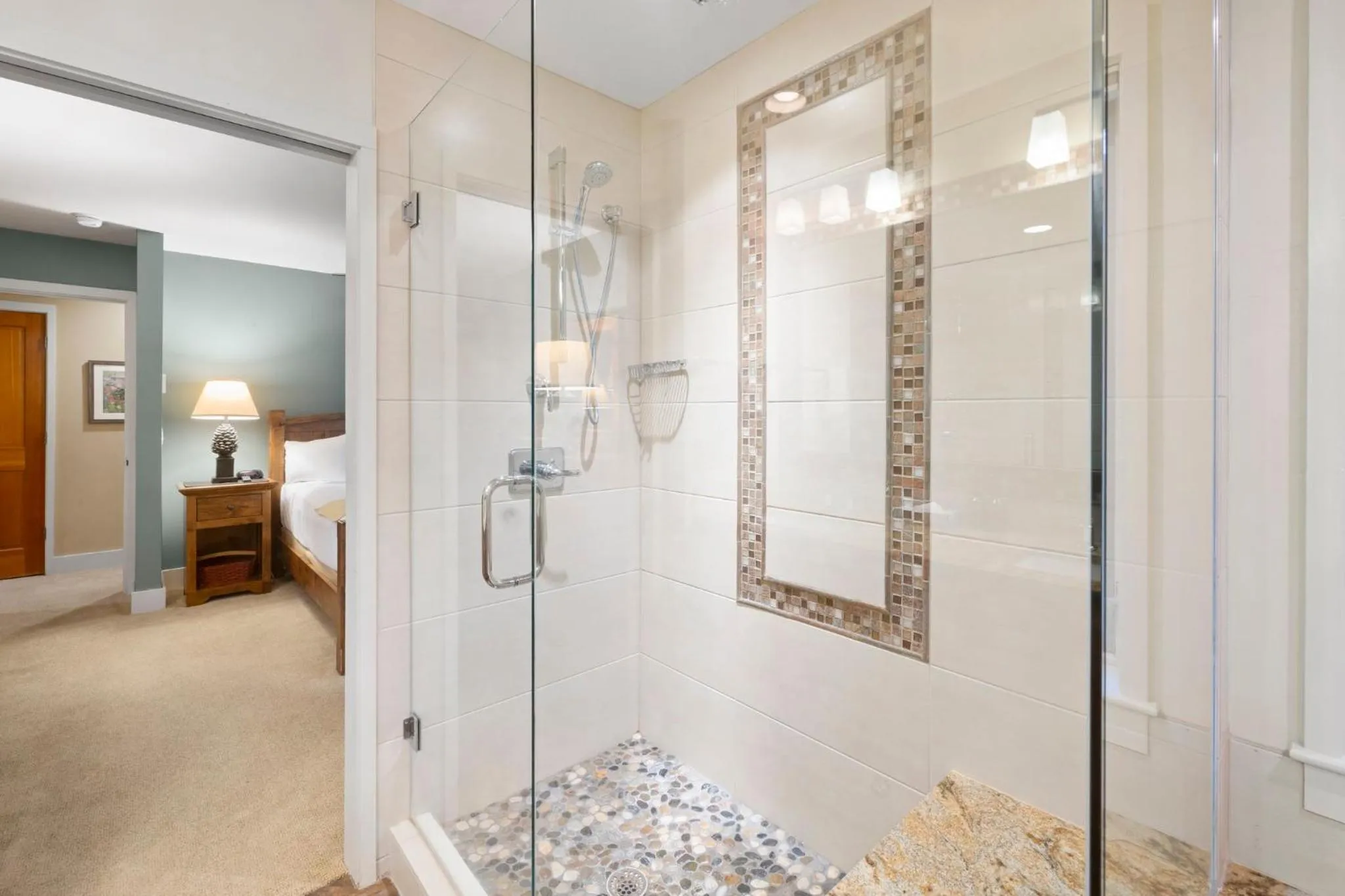 Shower in Forest Condominiums by Vail Resorts