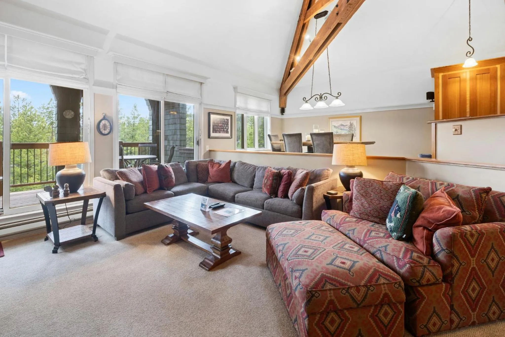 Living room in Forest Condominiums by Vail Resorts
