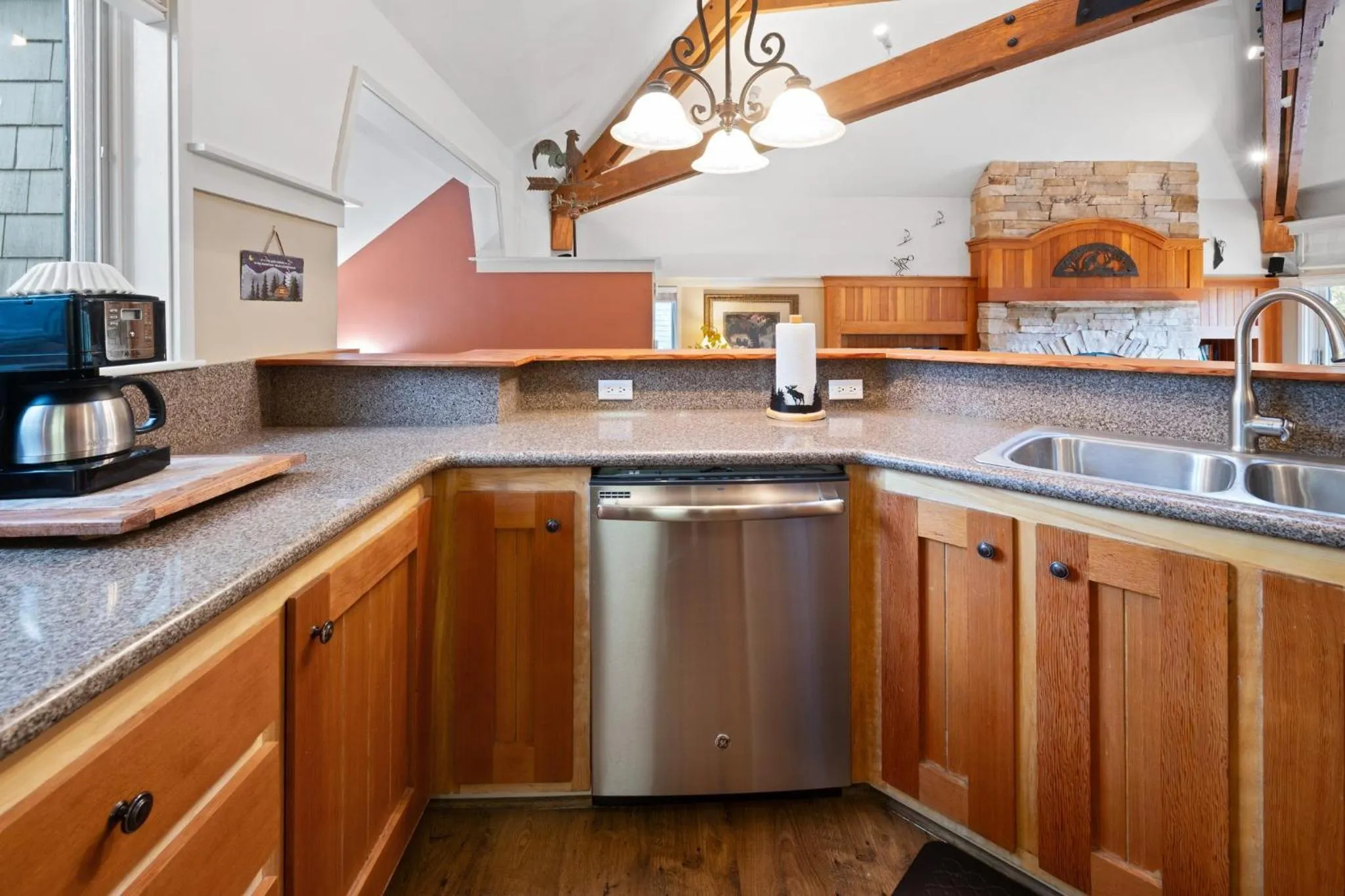 Communal kitchen in Forest Condominiums by Vail Resorts