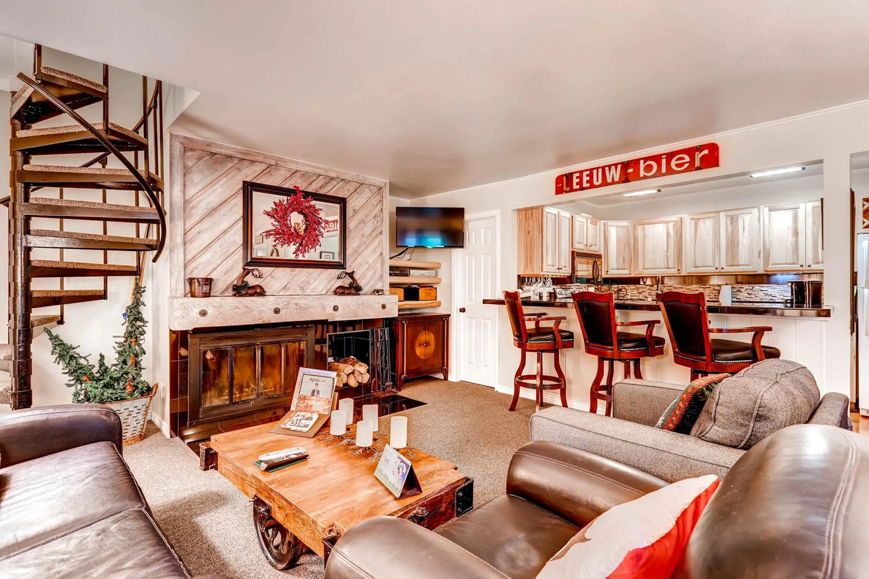 Living room in The Forest Neighborhood by Keystone Resort