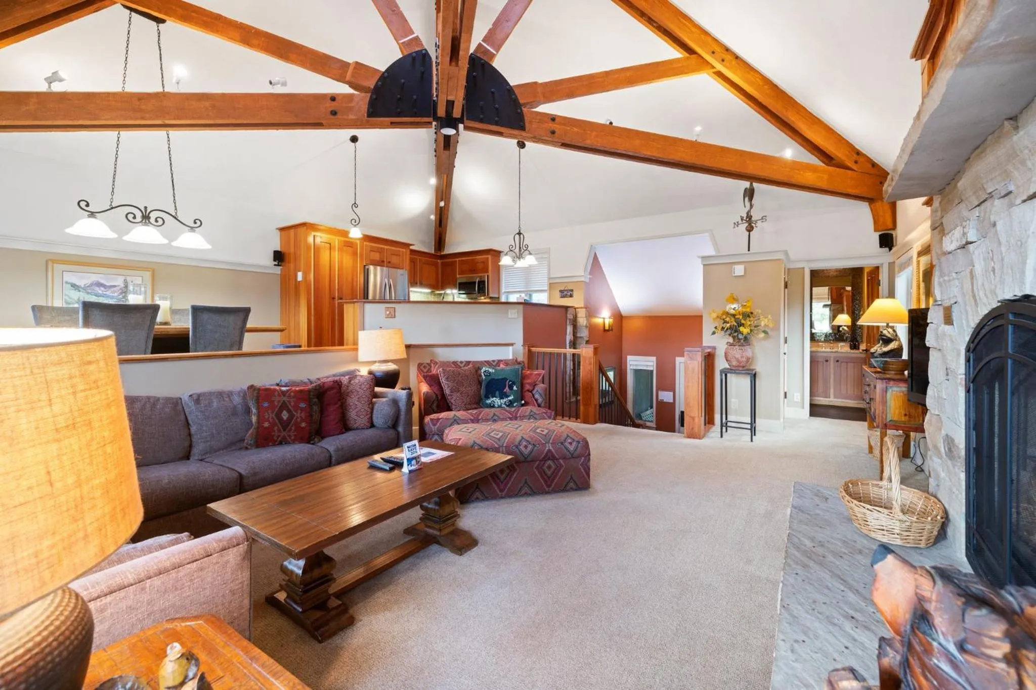 Living room in Forest Condominiums by Vail Resorts