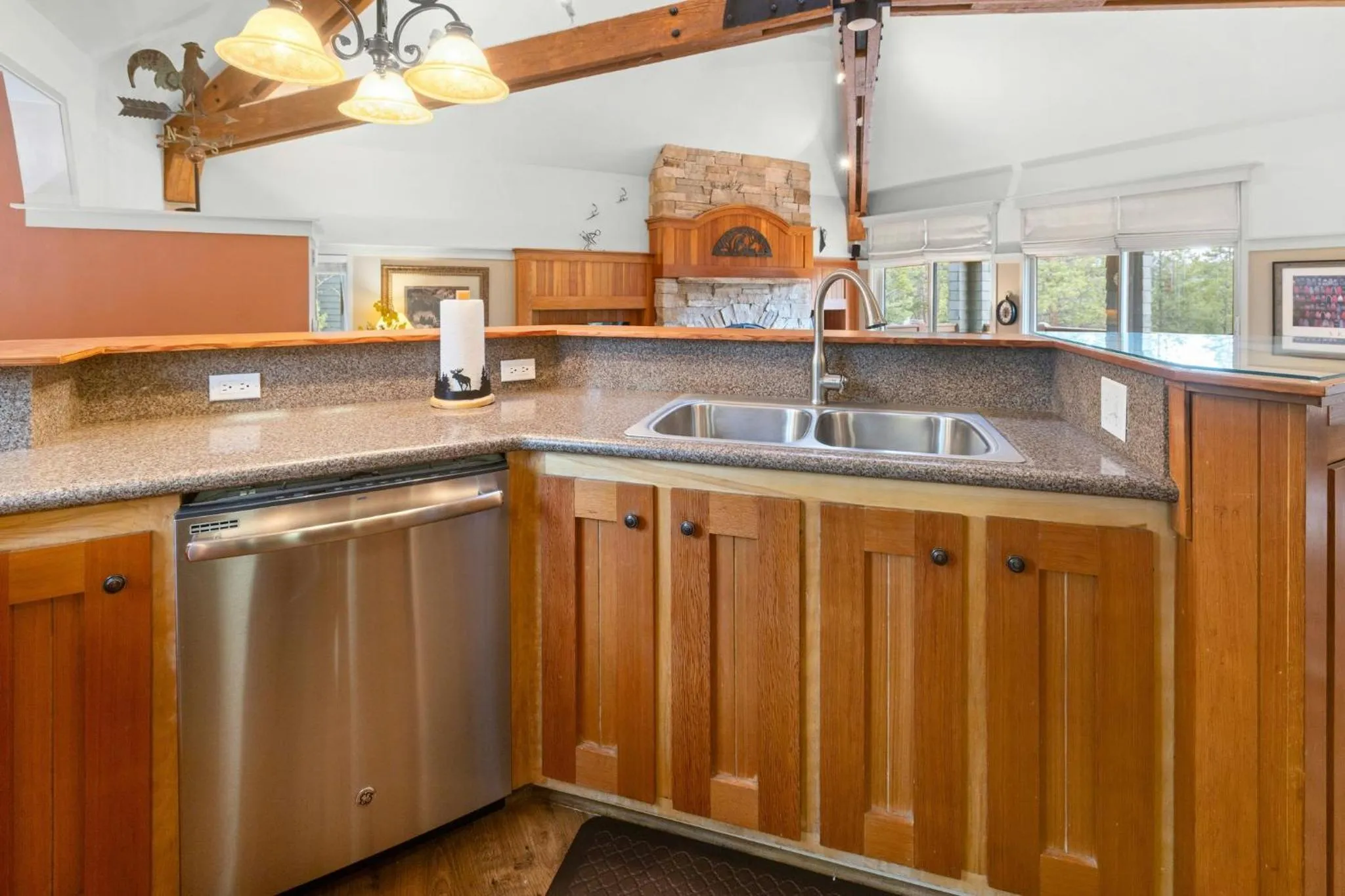 Communal kitchen in Forest Condominiums by Vail Resorts
