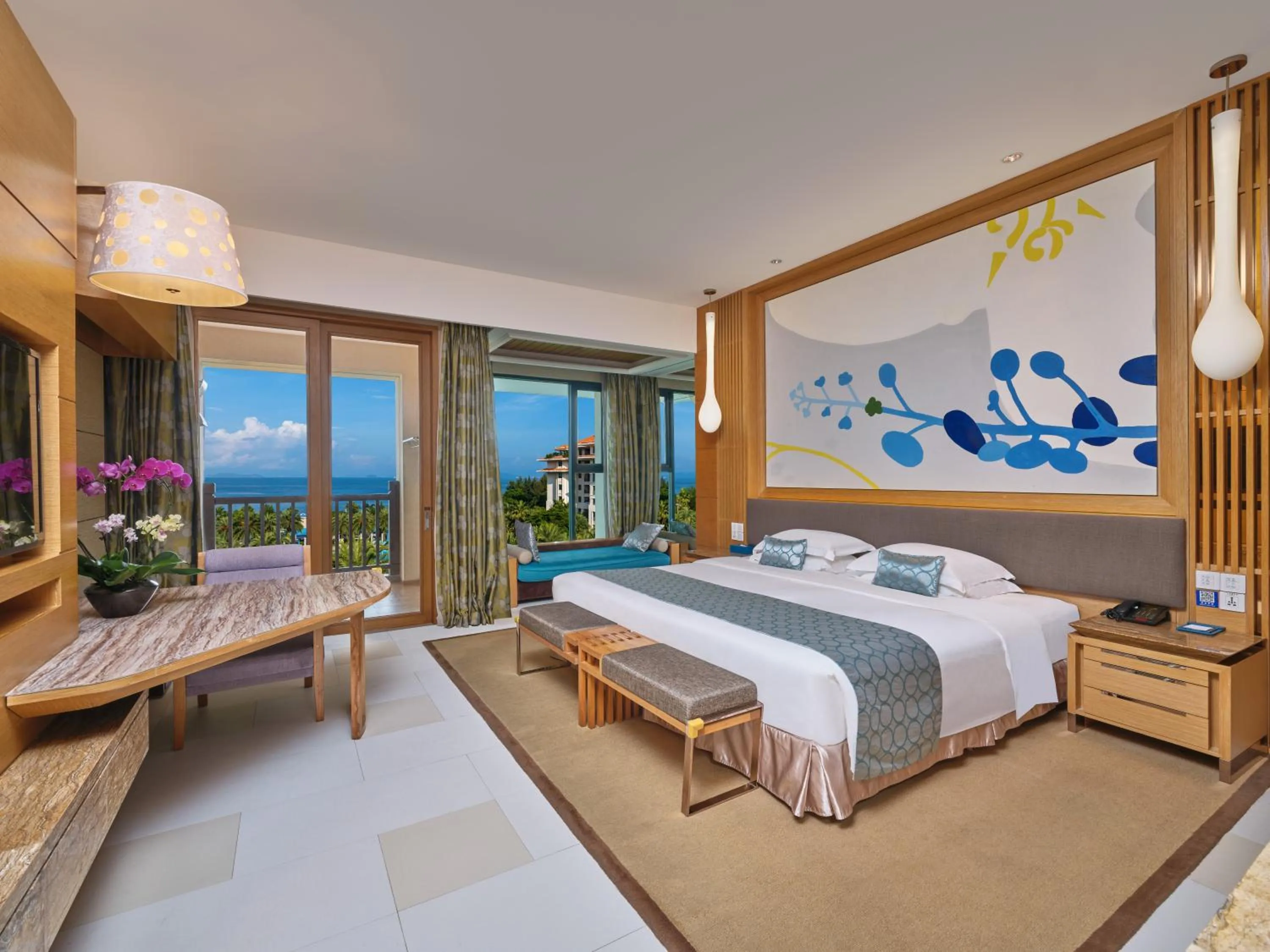 Bed in Huidong Regal Palace Resort