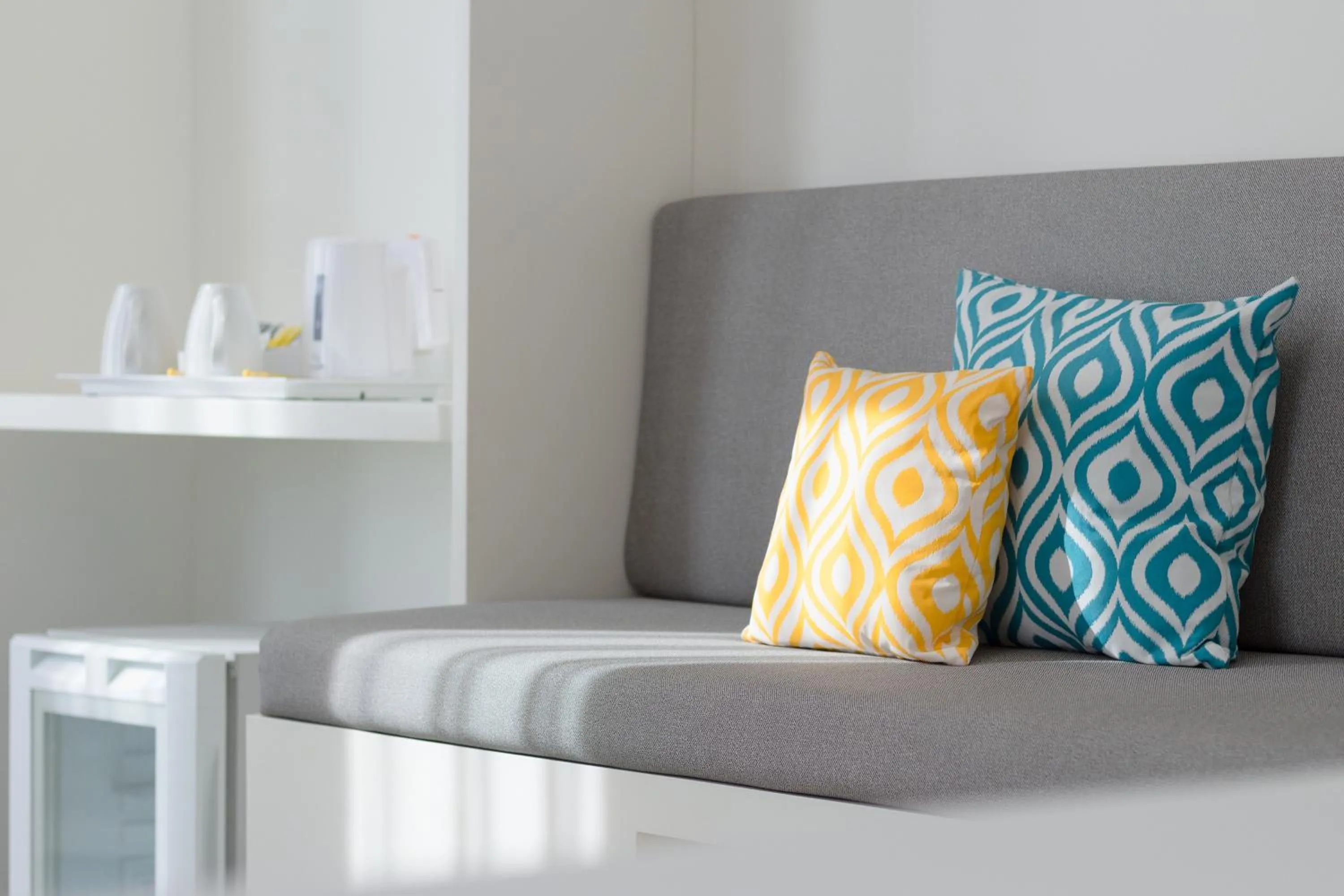 Seating area in YELLO Hotel Kuta Beachwalk Bali