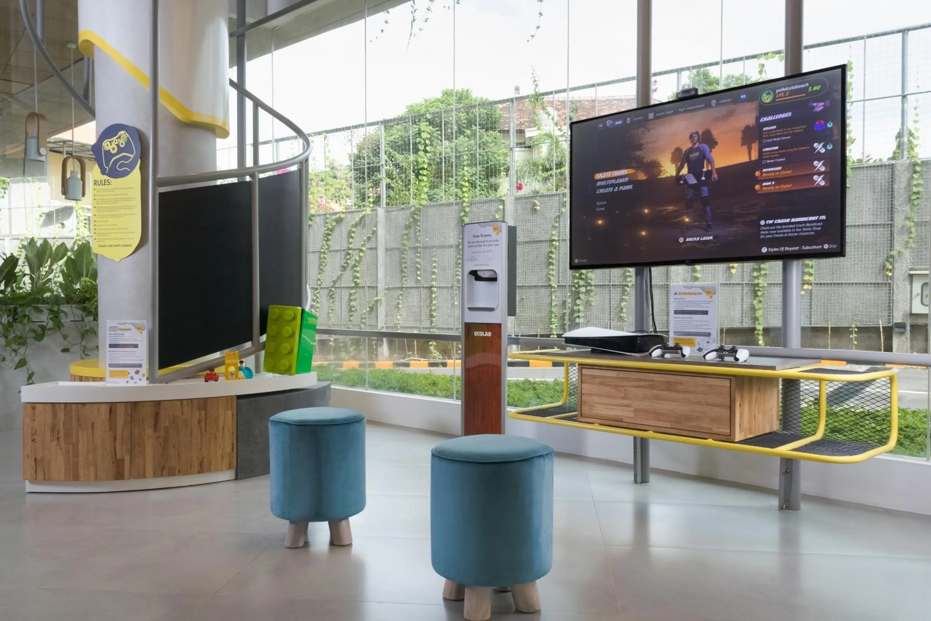 Game Room in YELLO Hotel Kuta Beachwalk Bali