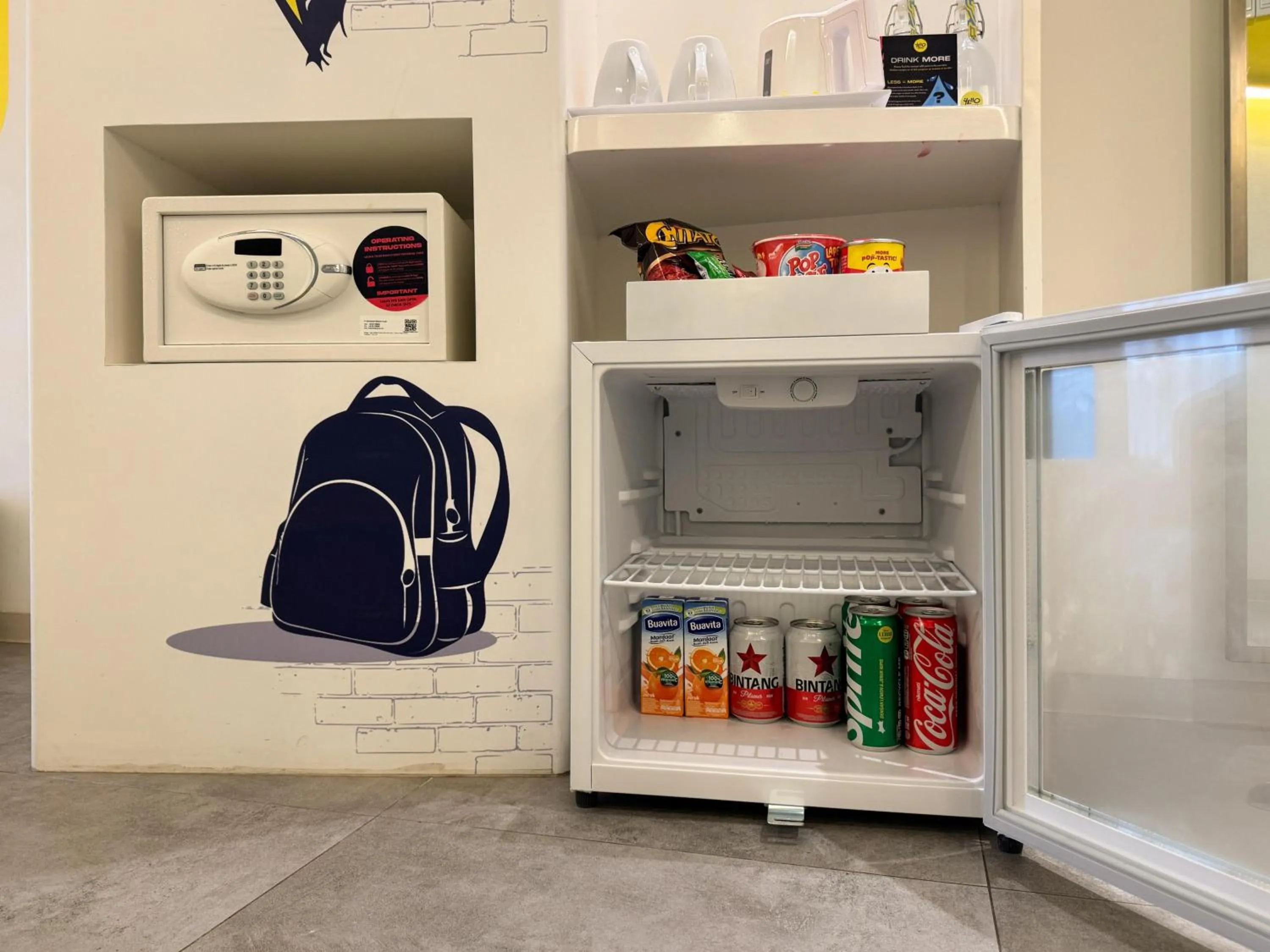 minibar in YELLO Hotel Kuta Beachwalk Bali