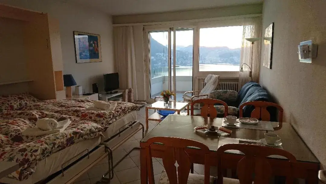 FLAT WITH AMAZING VIEW OVER THE GULF OF LUGANO FLAT WITH AMAZING VIEW OVER THE GULF OF LUGANO