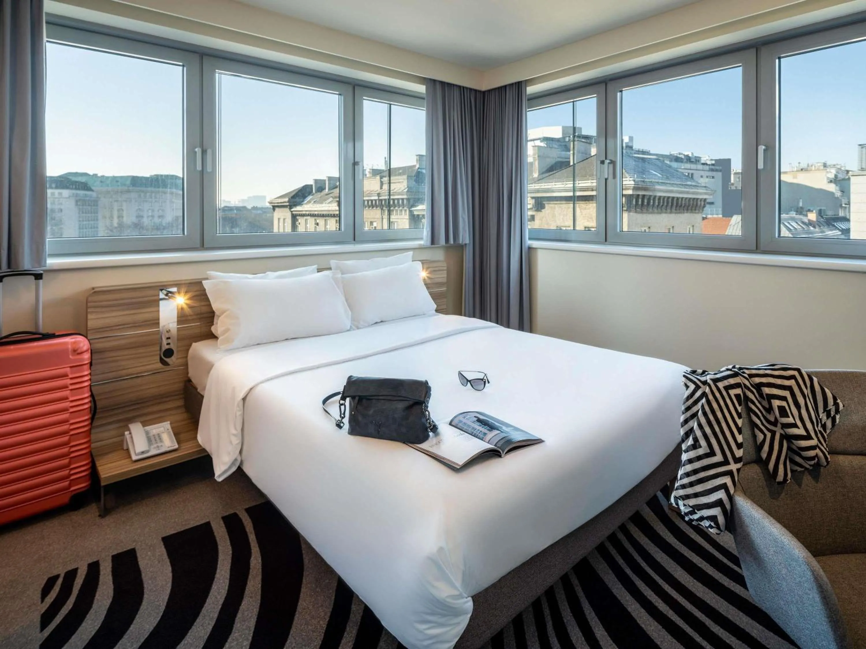 Bedroom, Bed in Novotel Wien City