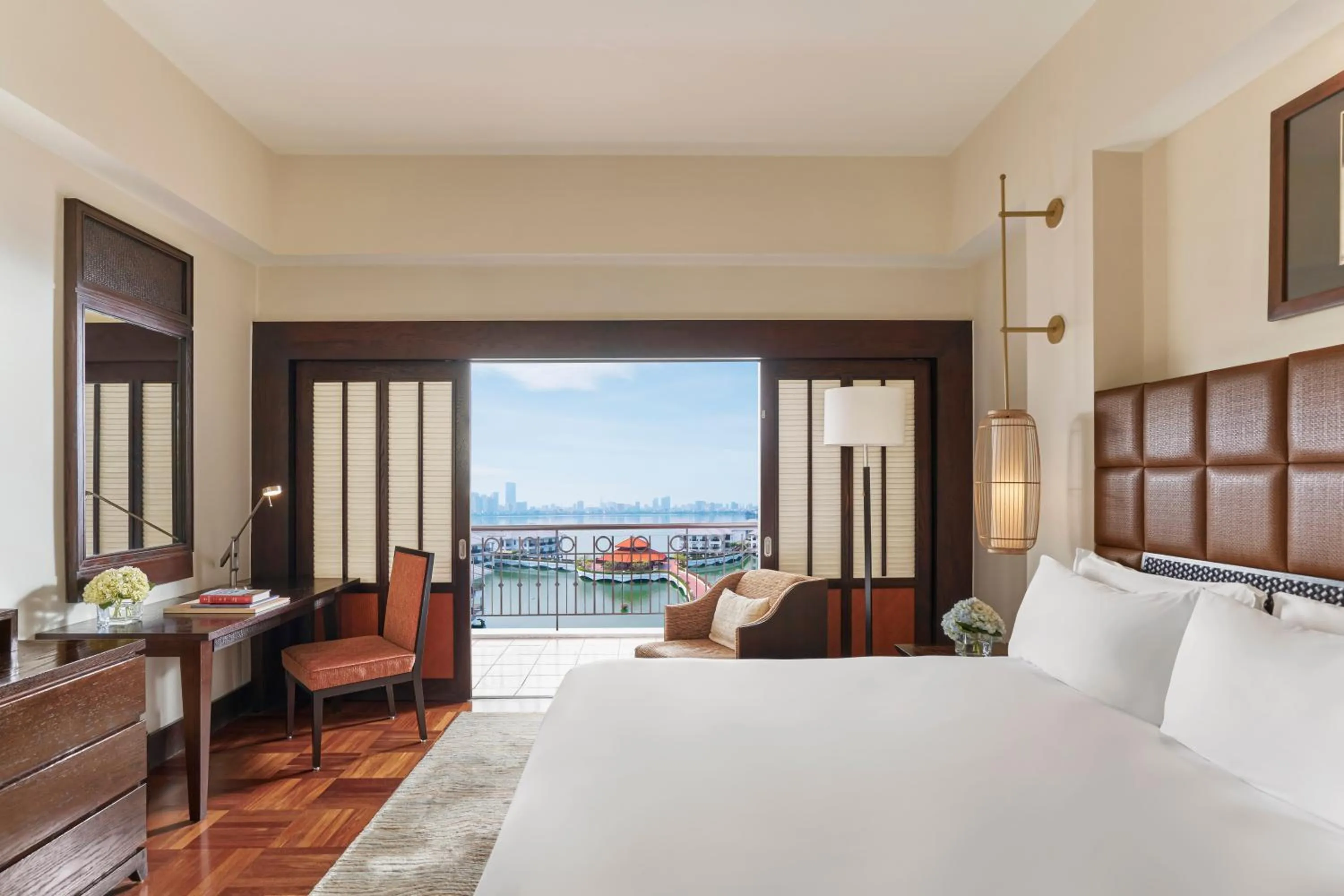 View (from property/room), Bed in InterContinental Hanoi Westlake by IHG