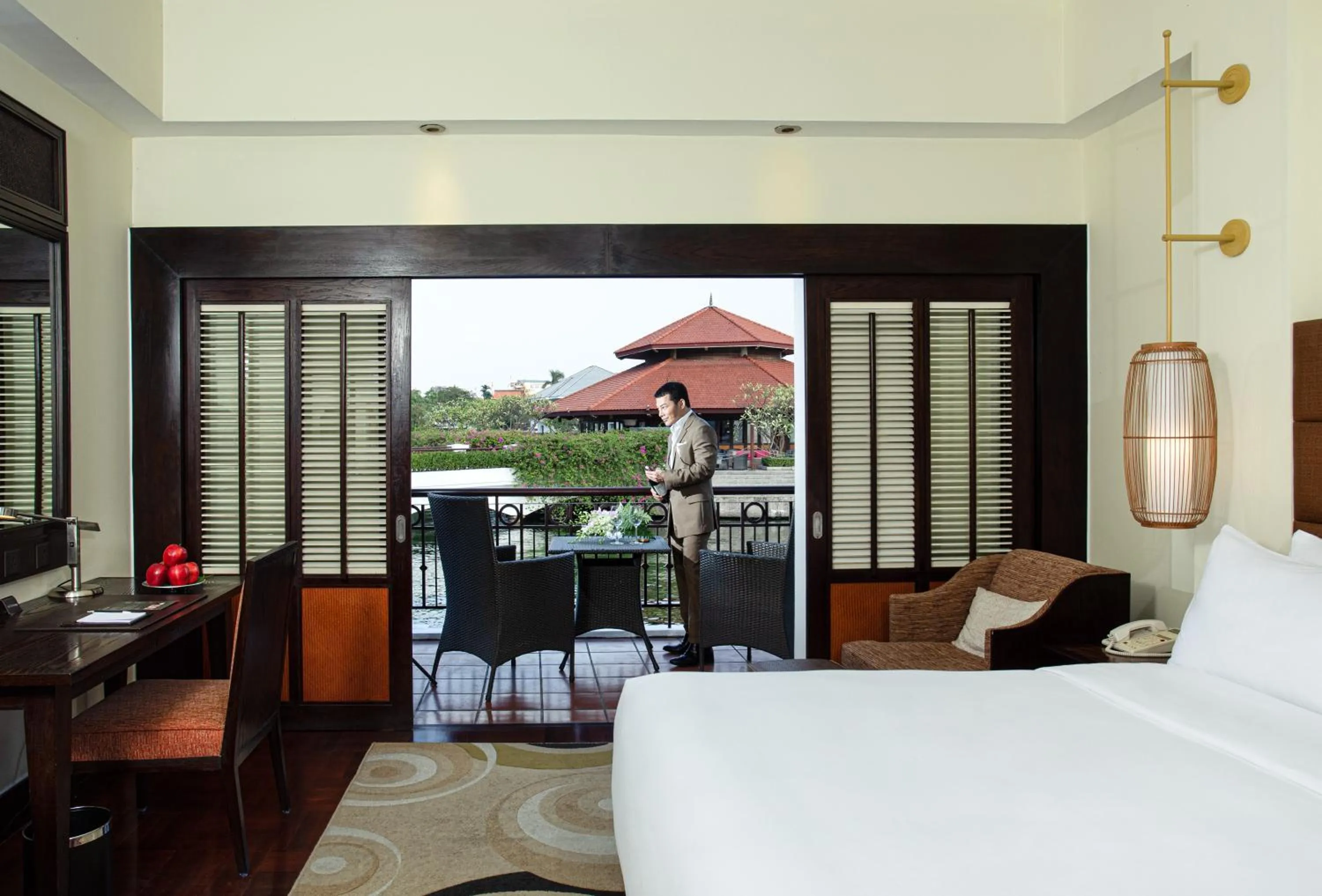 View (from property/room), Bed in InterContinental Hanoi Westlake by IHG