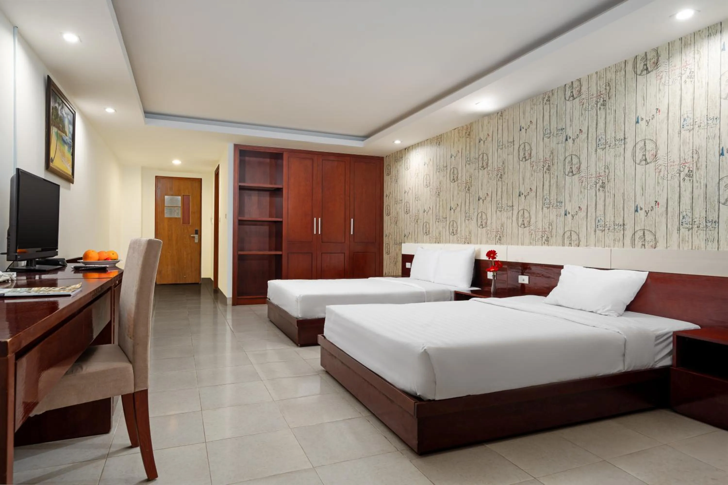 Bed in BIDV Beach Hotel Nha Trang