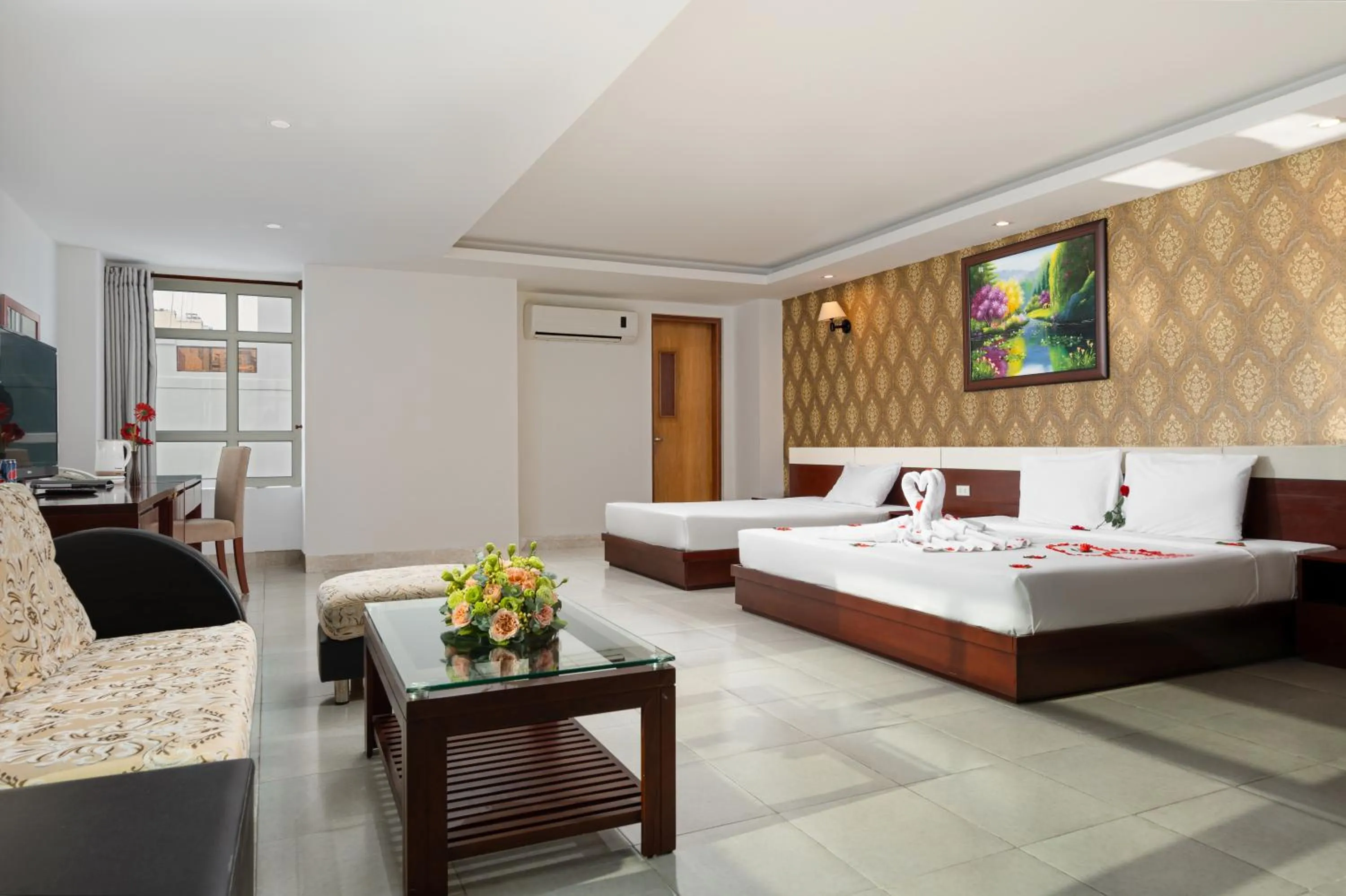 Bed in BIDV Beach Hotel Nha Trang