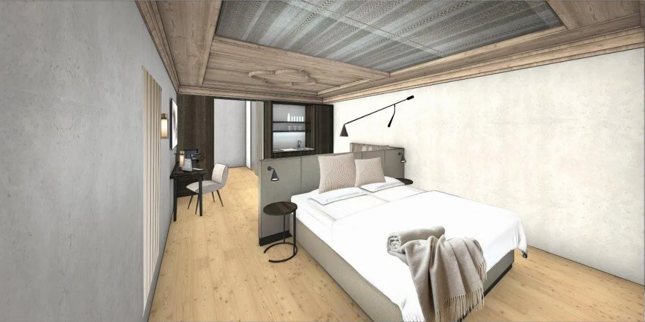 Bed in Hotel Winterbauer