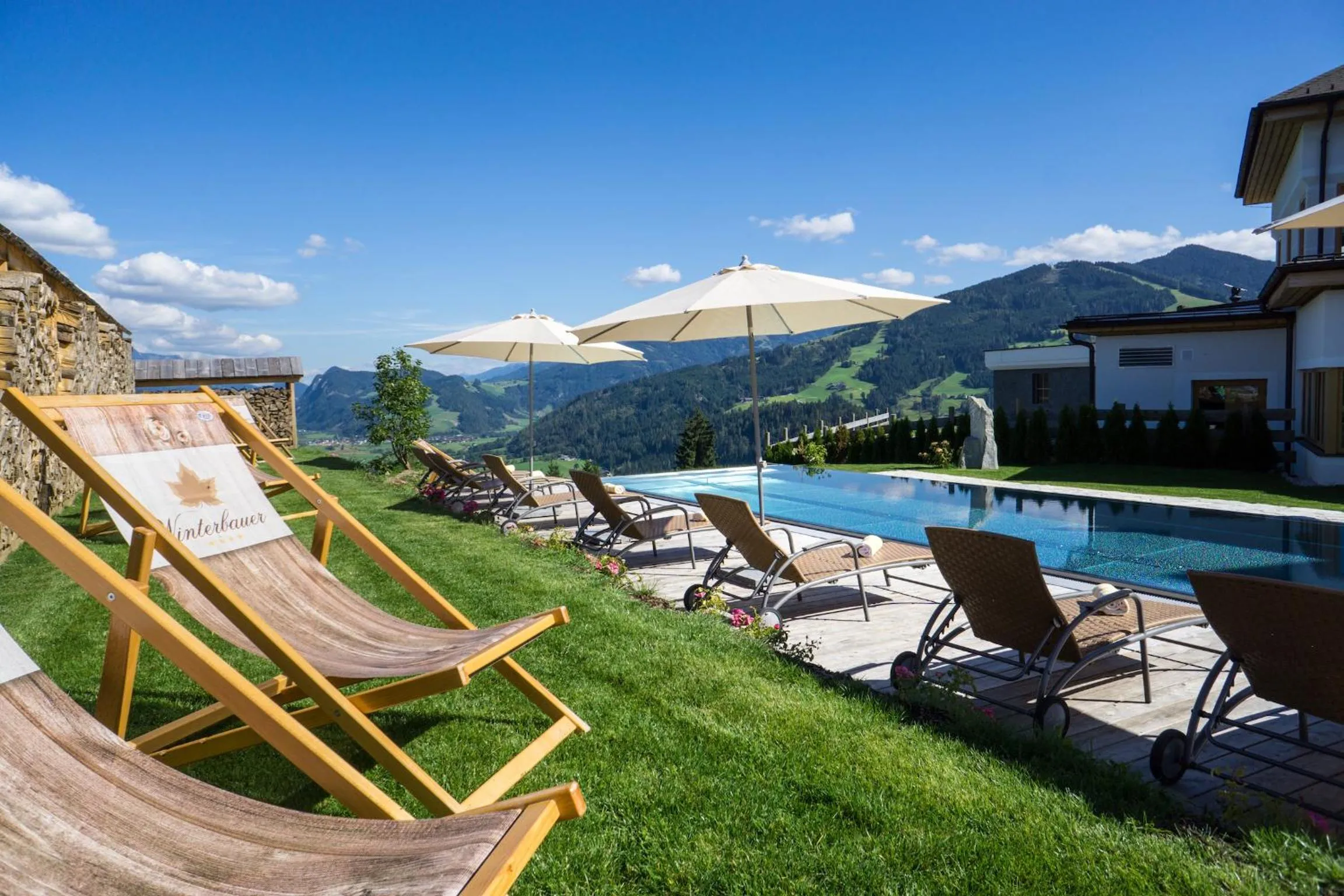Swimming pool in Hotel Winterbauer