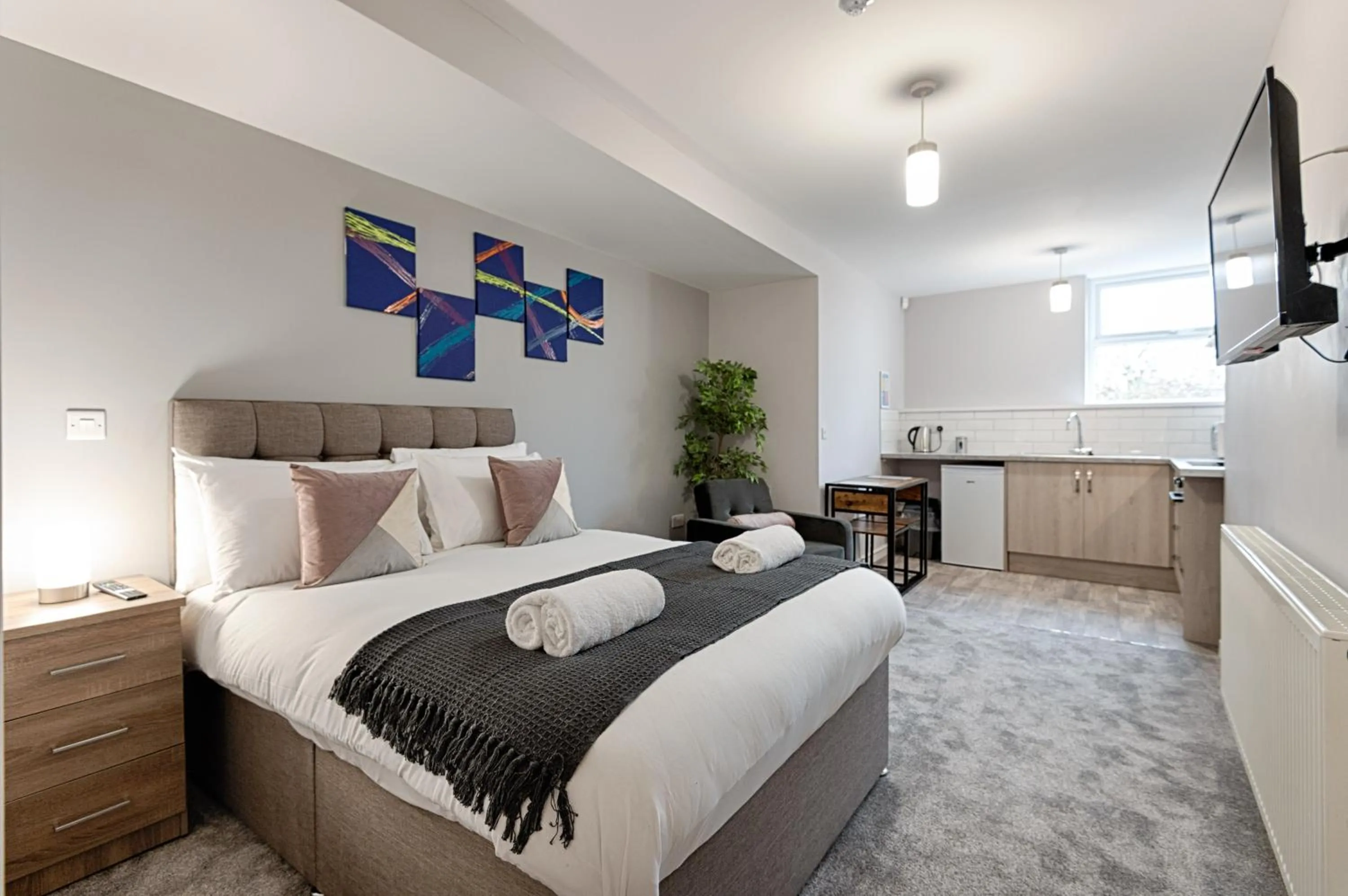 Photo of the whole room, Bed in Copper House