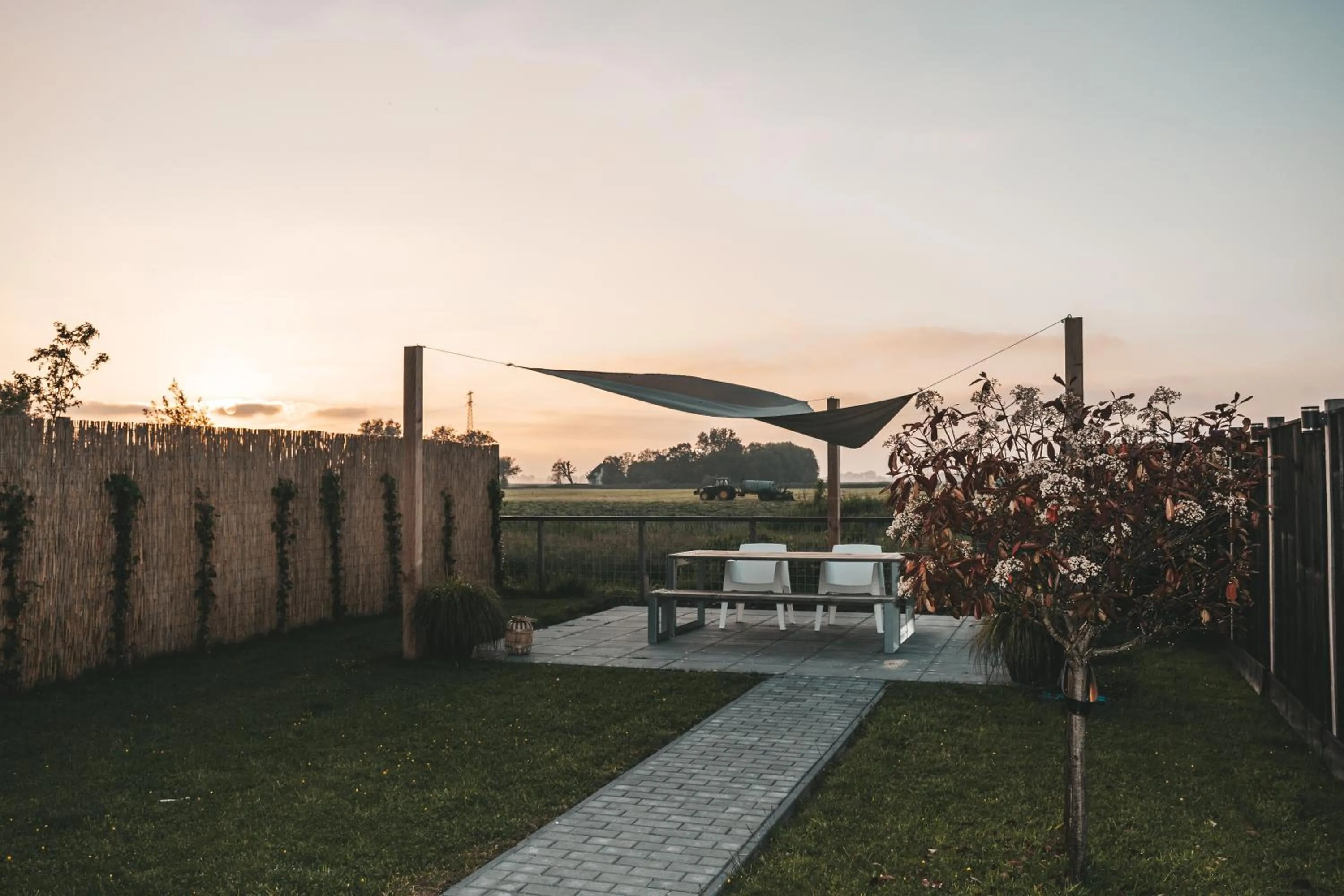 Family Room with Terrace in B&B De Terpen
