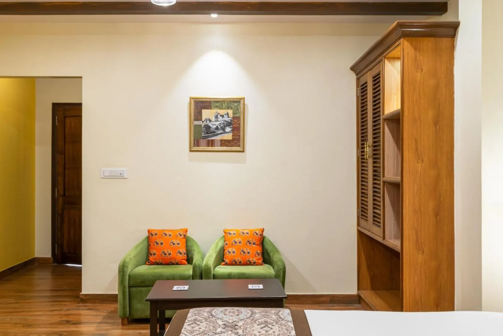 Seating area in The Cavalry - Abhay Niwas