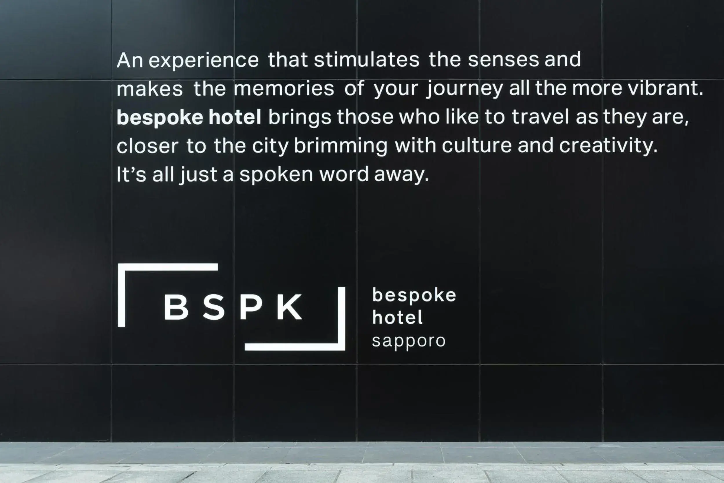 Property building in Bespoke Hotel Sapporo Property building in Bespoke Hotel Sapporo