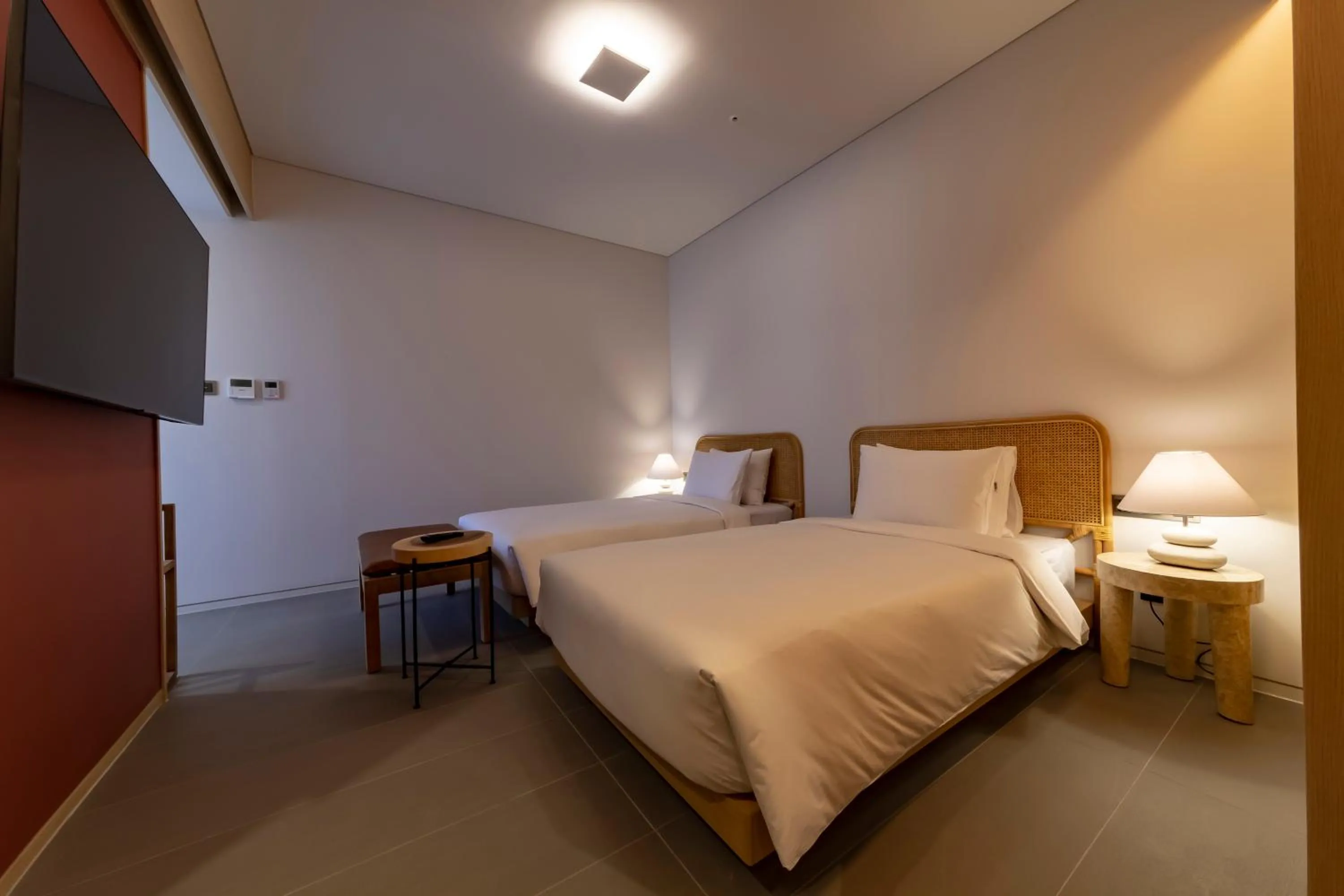 Decorative detail, Bed in Hound Hotel Haeundae Signature