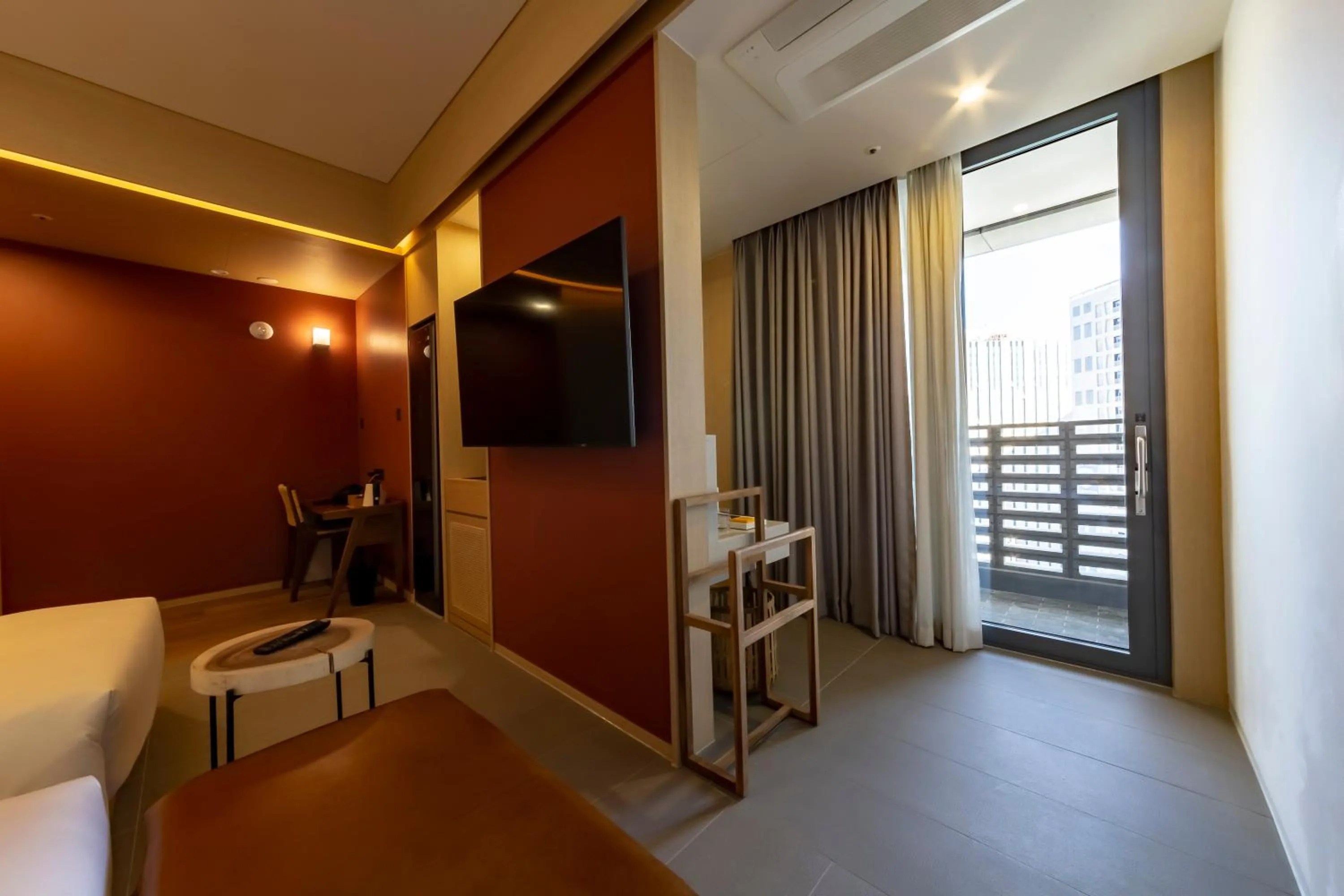 Decorative detail, Bed in Hound Hotel Haeundae Signature