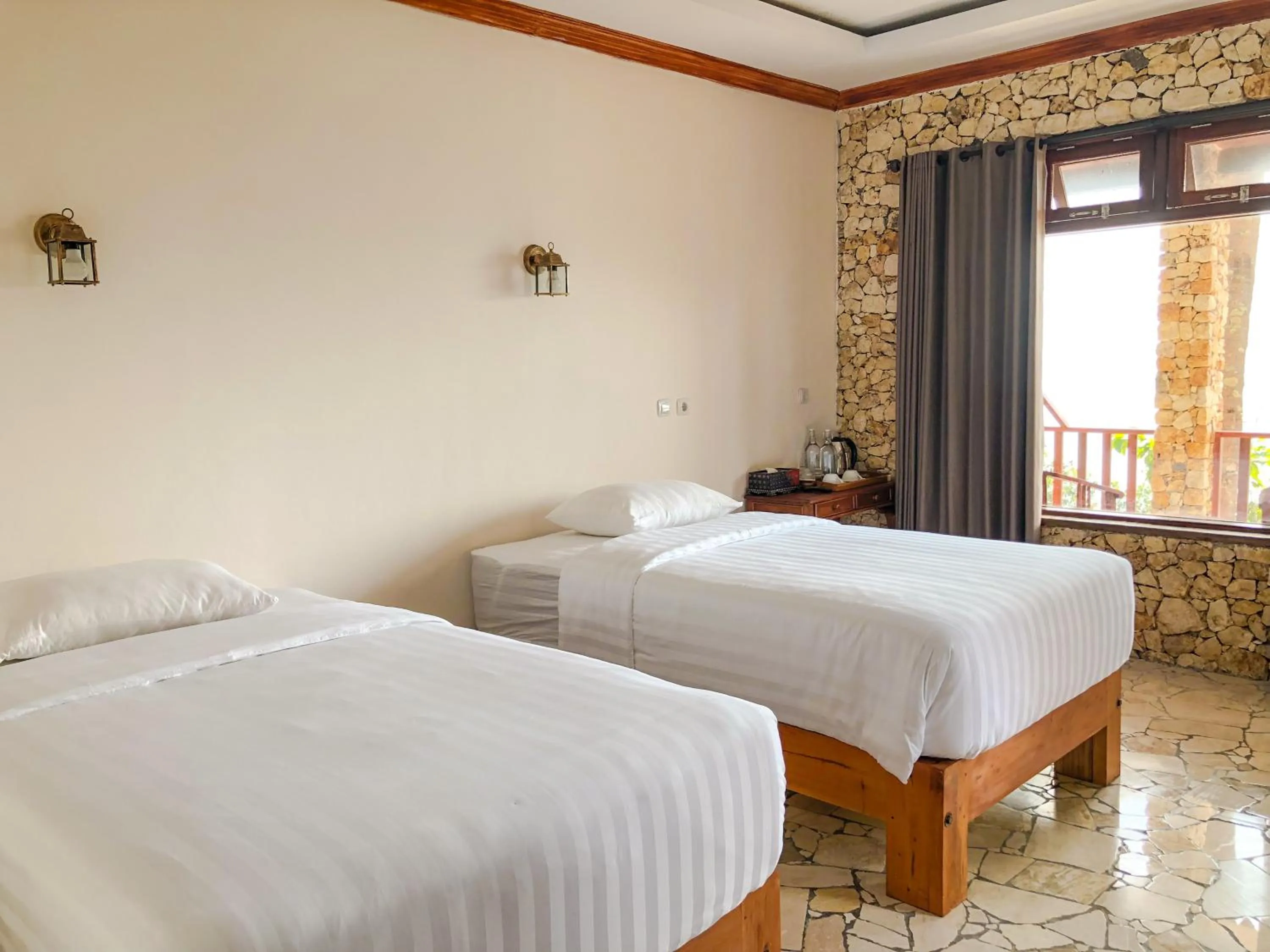 Bed in Edge Resort, Yogyakarta