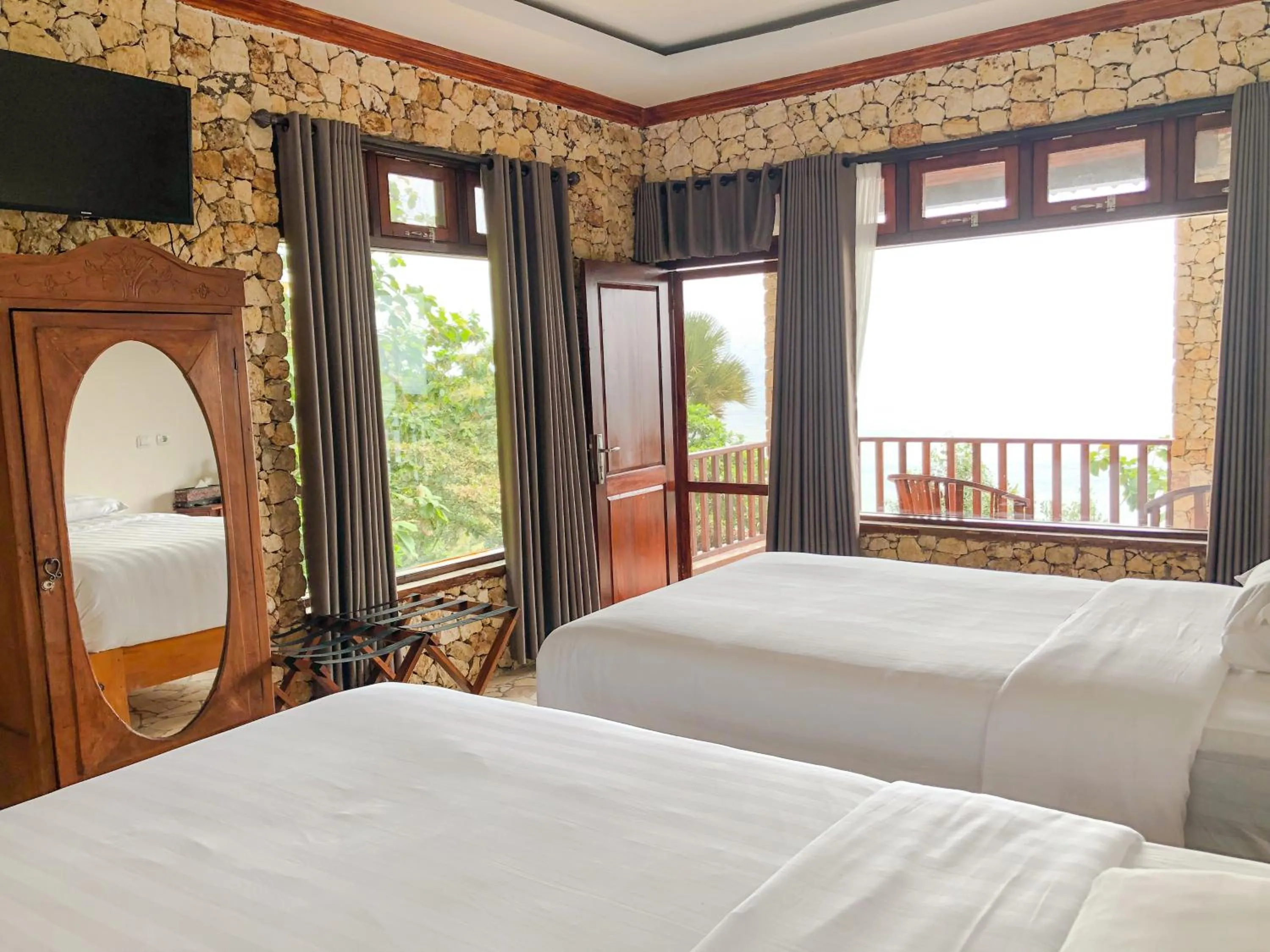 Bed in Edge Resort, Yogyakarta