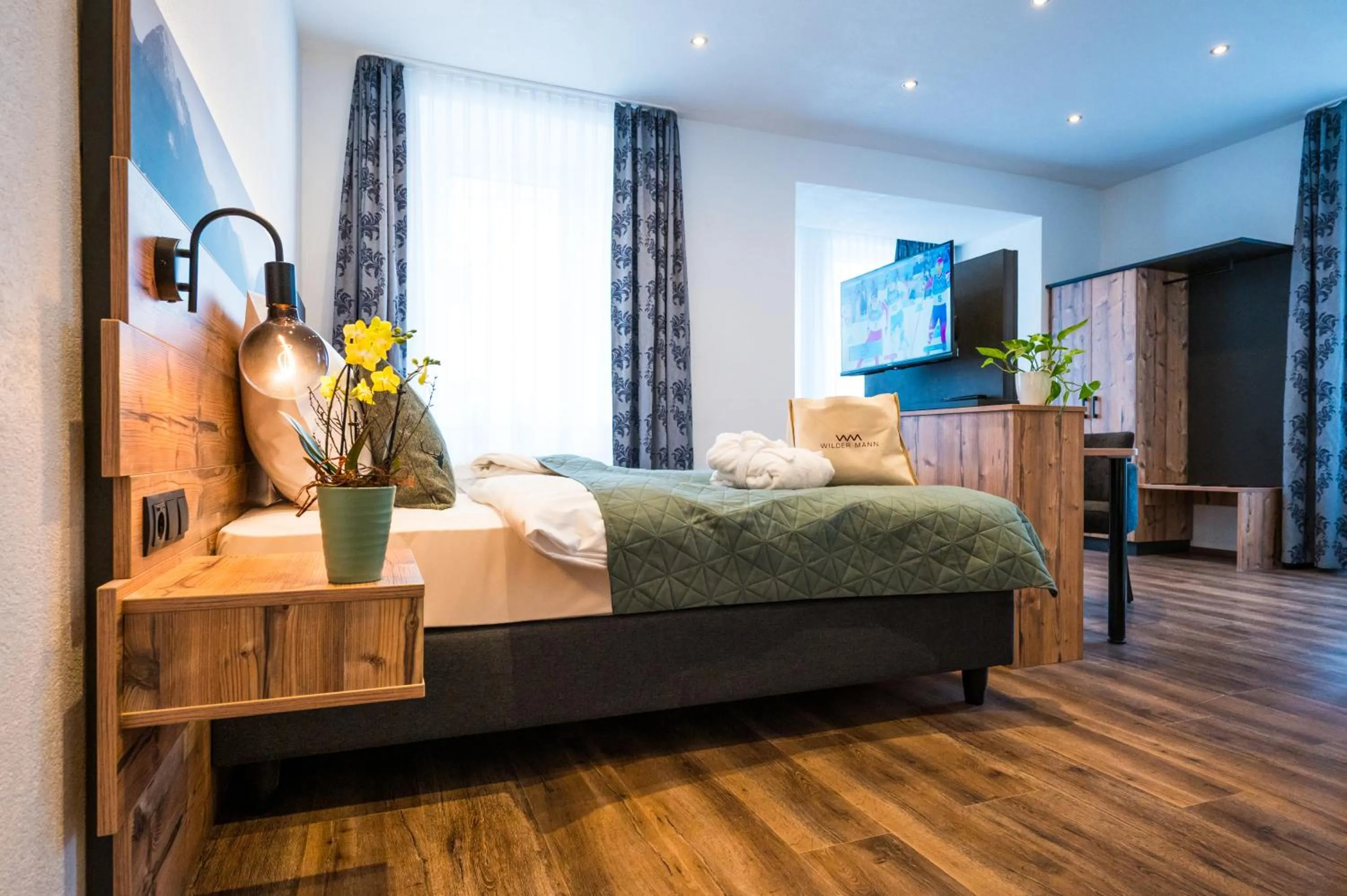 Bed in Hotel Wilder Mann