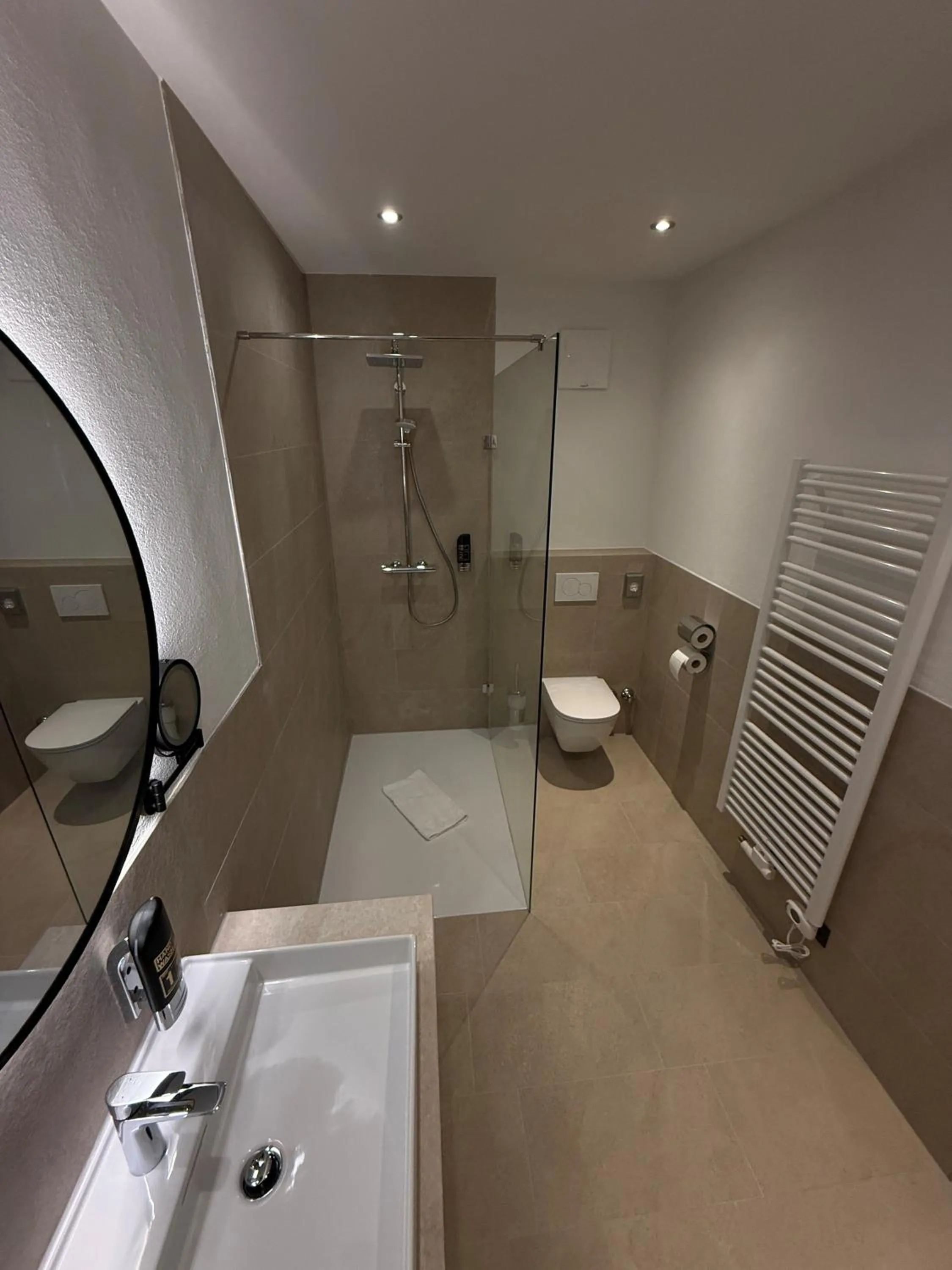 Shower in Hotel Wilder Mann