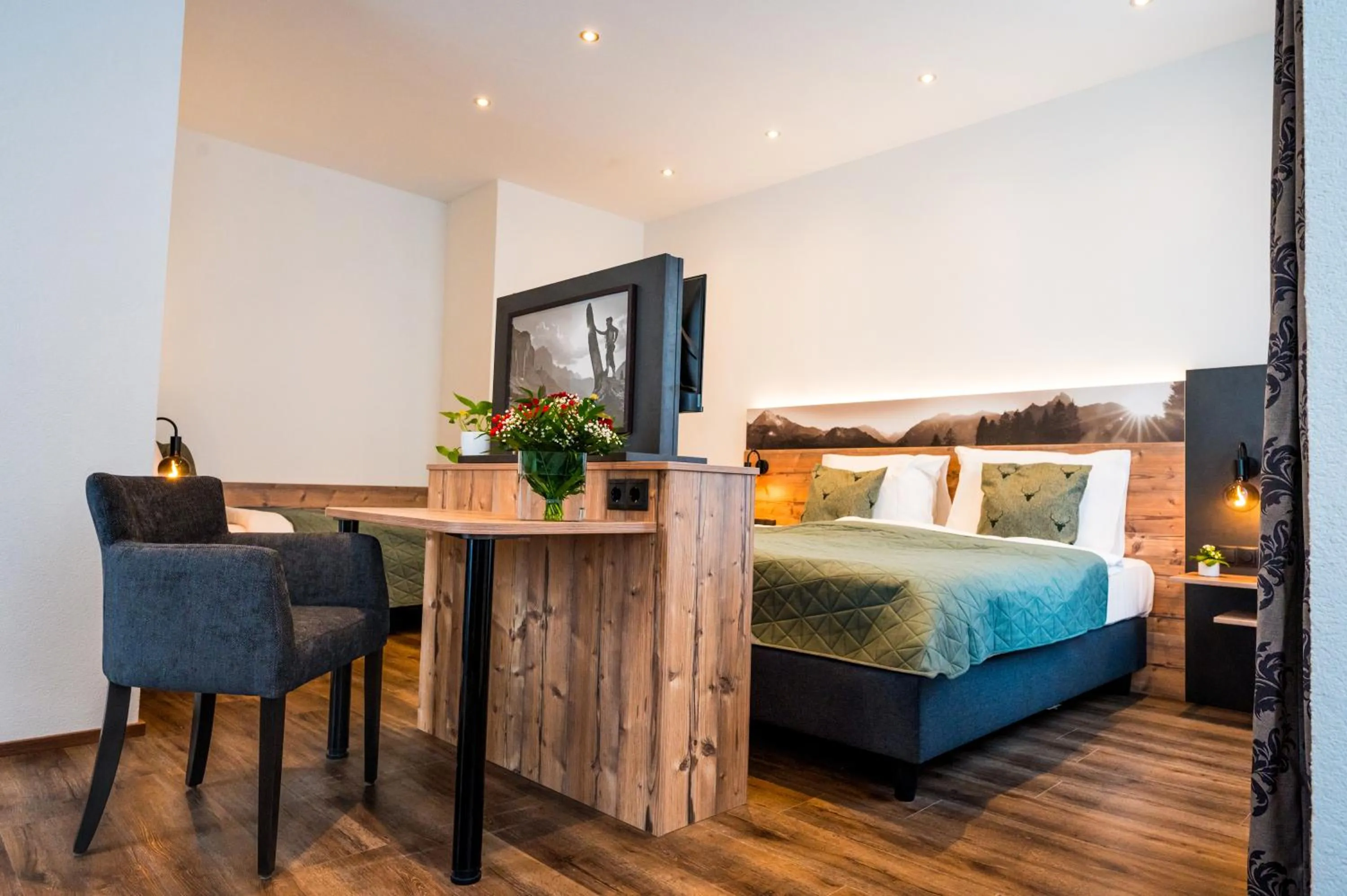 Bed in Hotel Wilder Mann