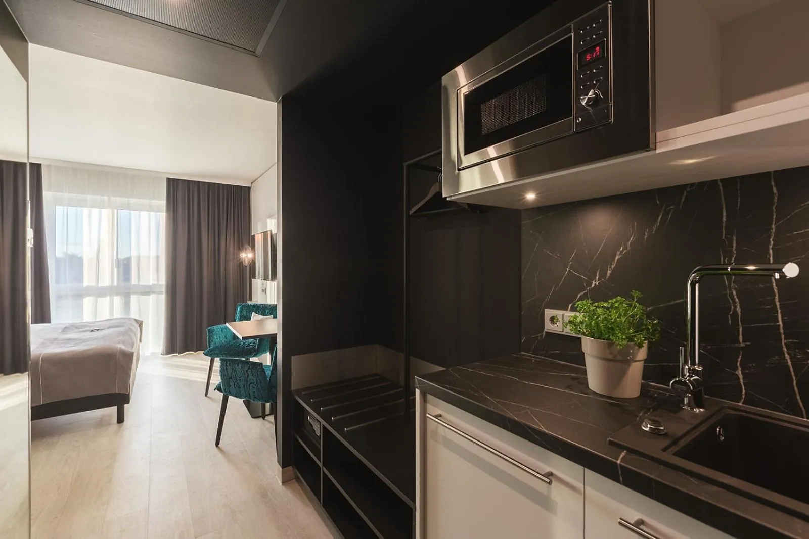 Kitchen or kitchenette in the niu Star