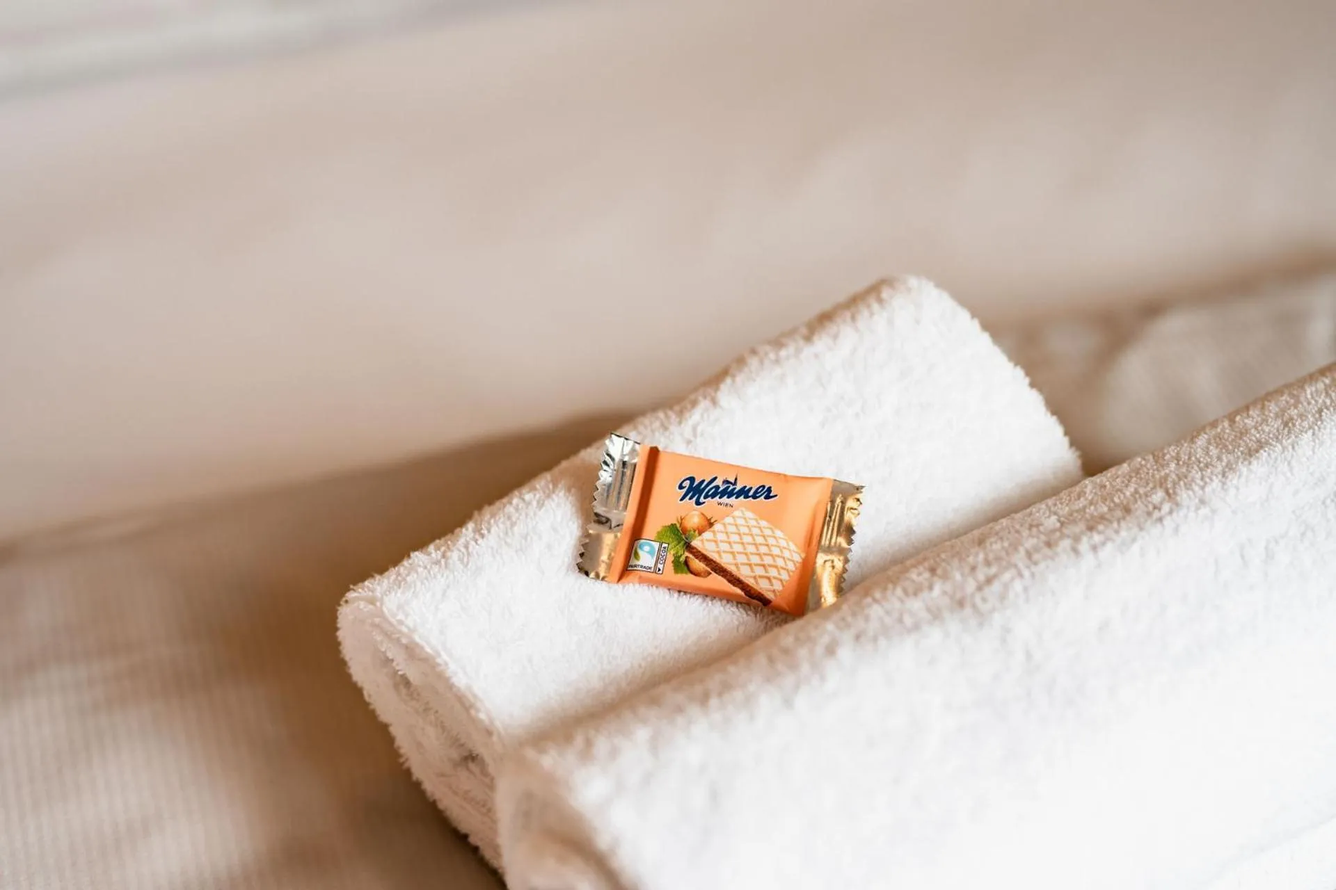 Bed in Hotel Seestuben