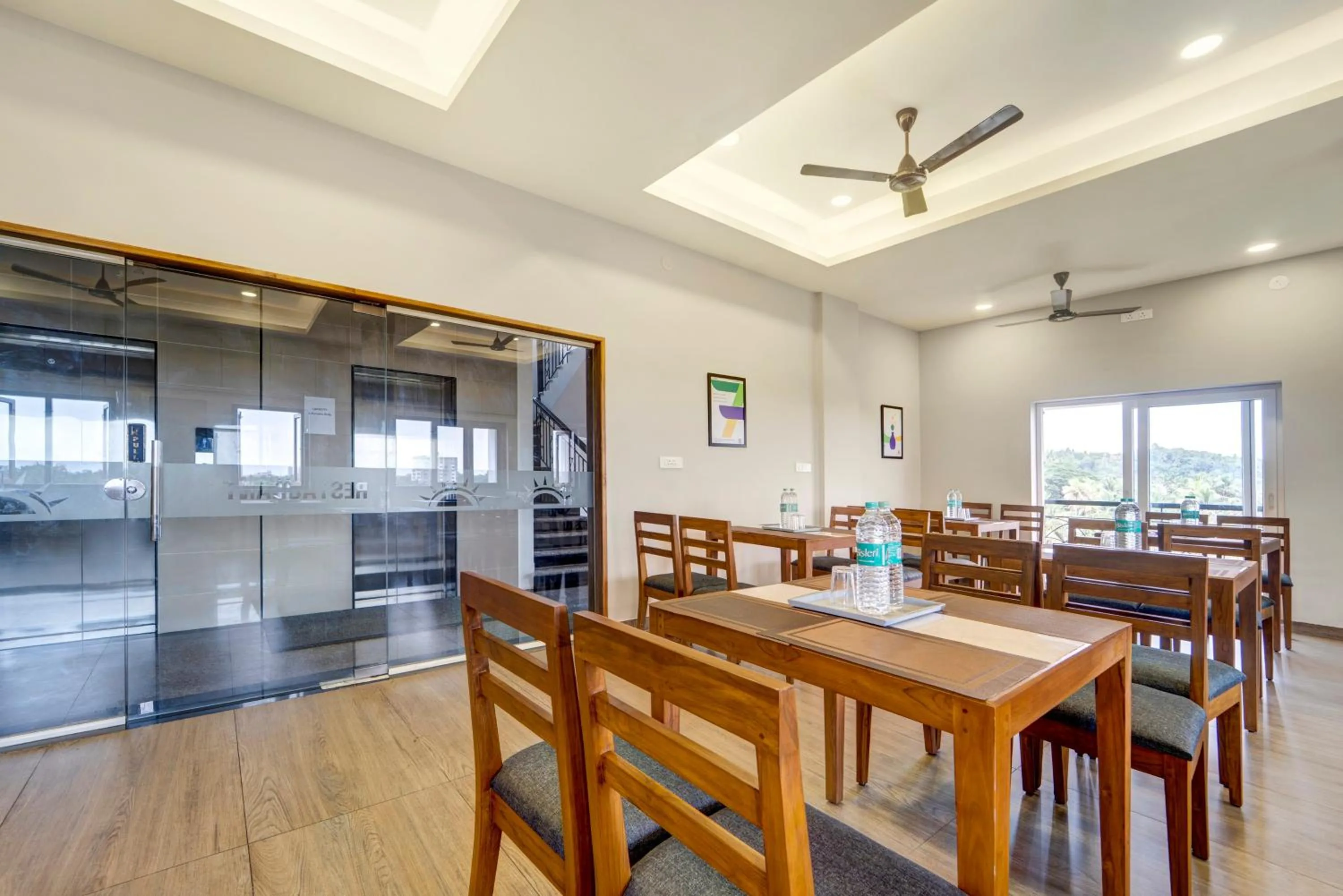 Dining area in Treebo Pratham Inn, Manipal