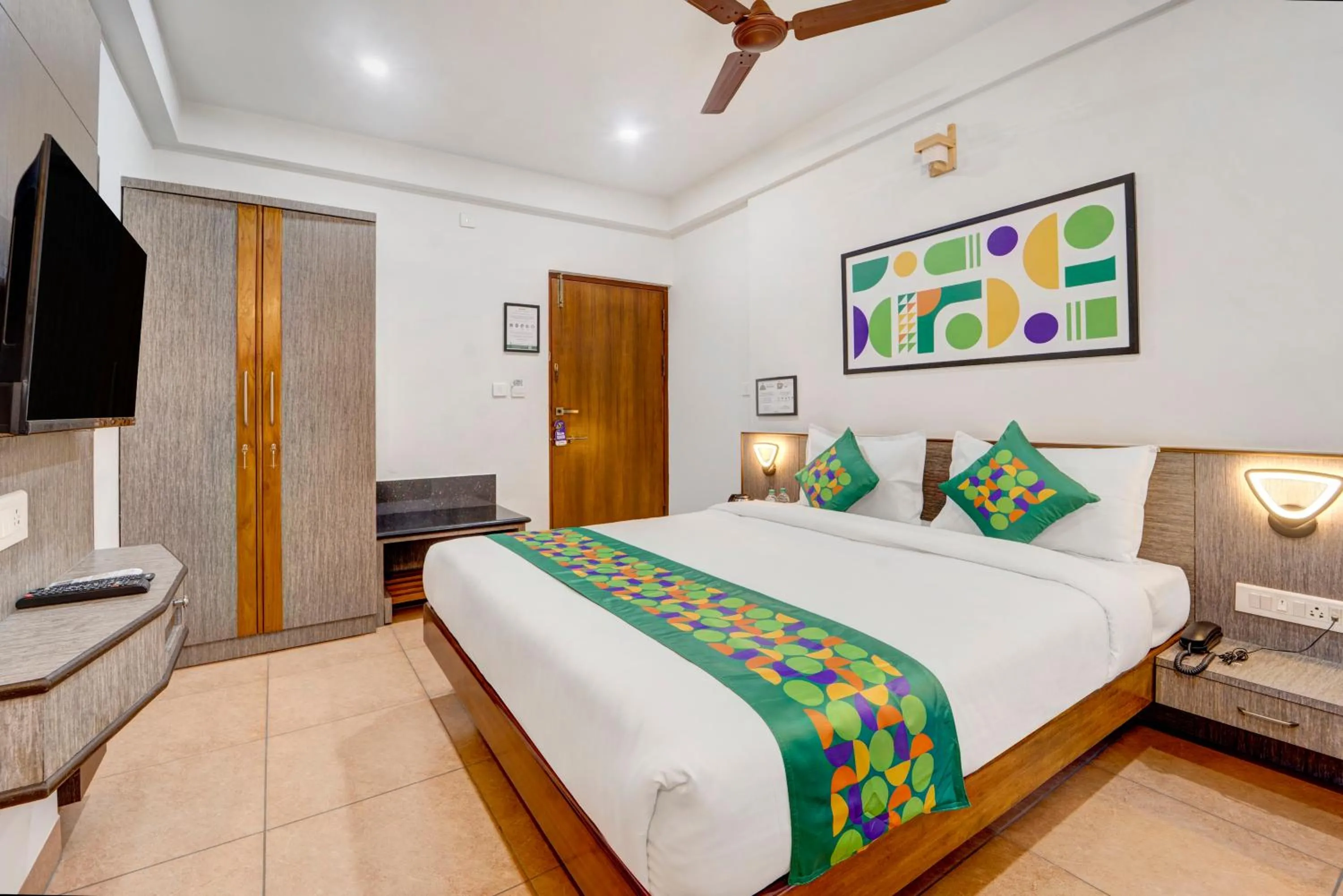 Bedroom, Bed in Treebo Pratham Inn, Manipal