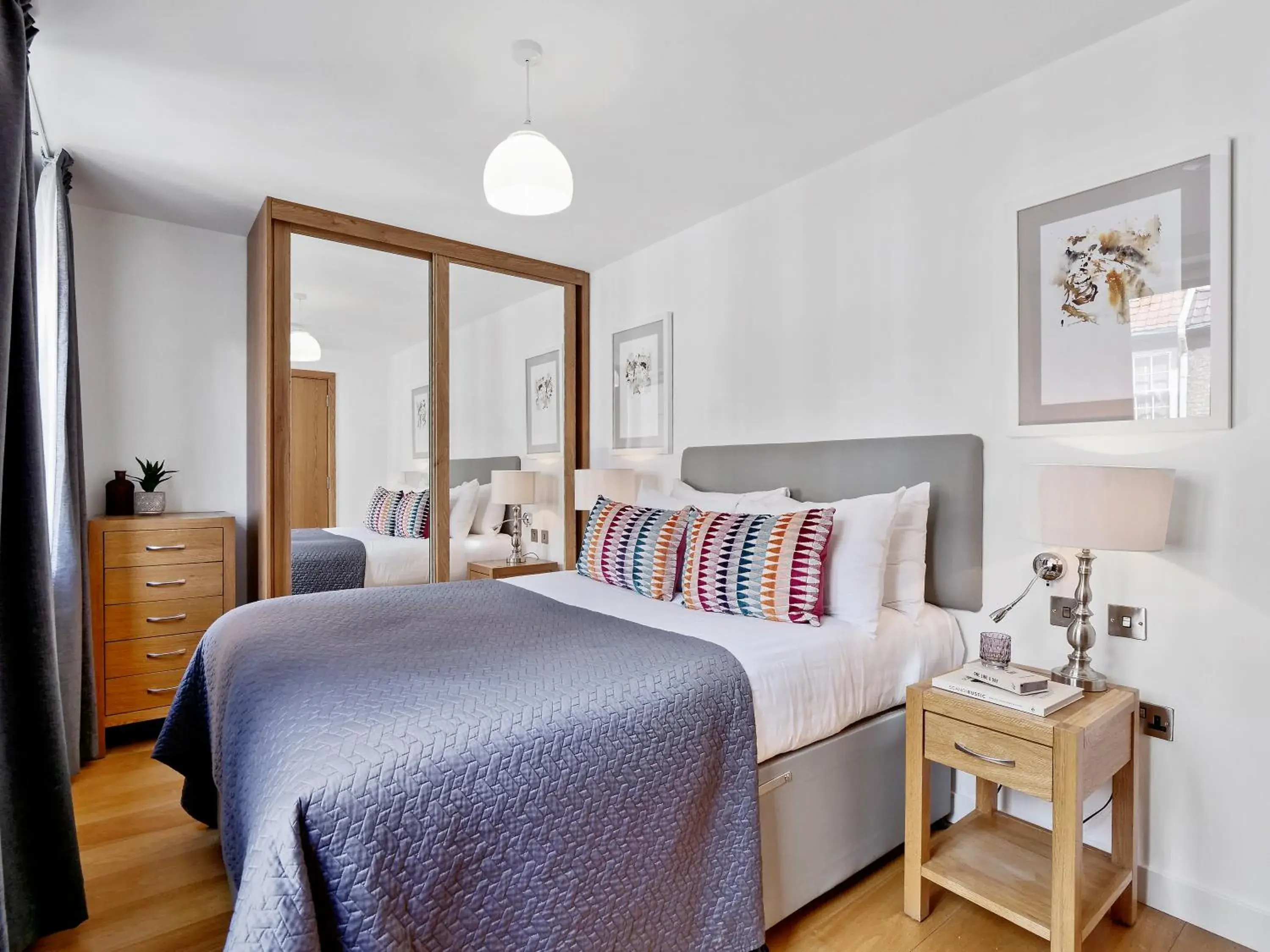 Bed in Cambric by Aeria Apartments Bed in Cambric by Aeria Apartments