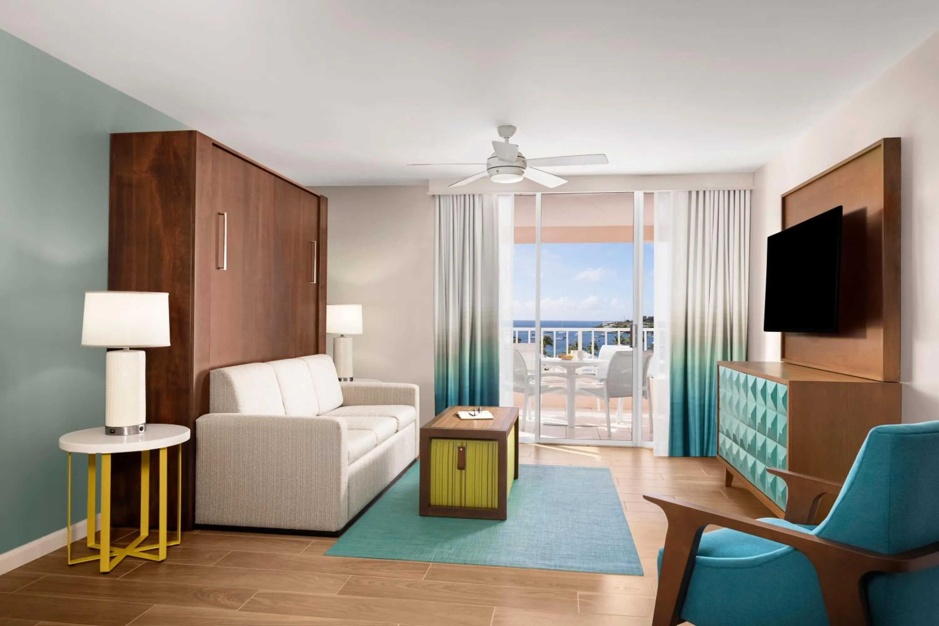 Living room in Elysian Beach Resort