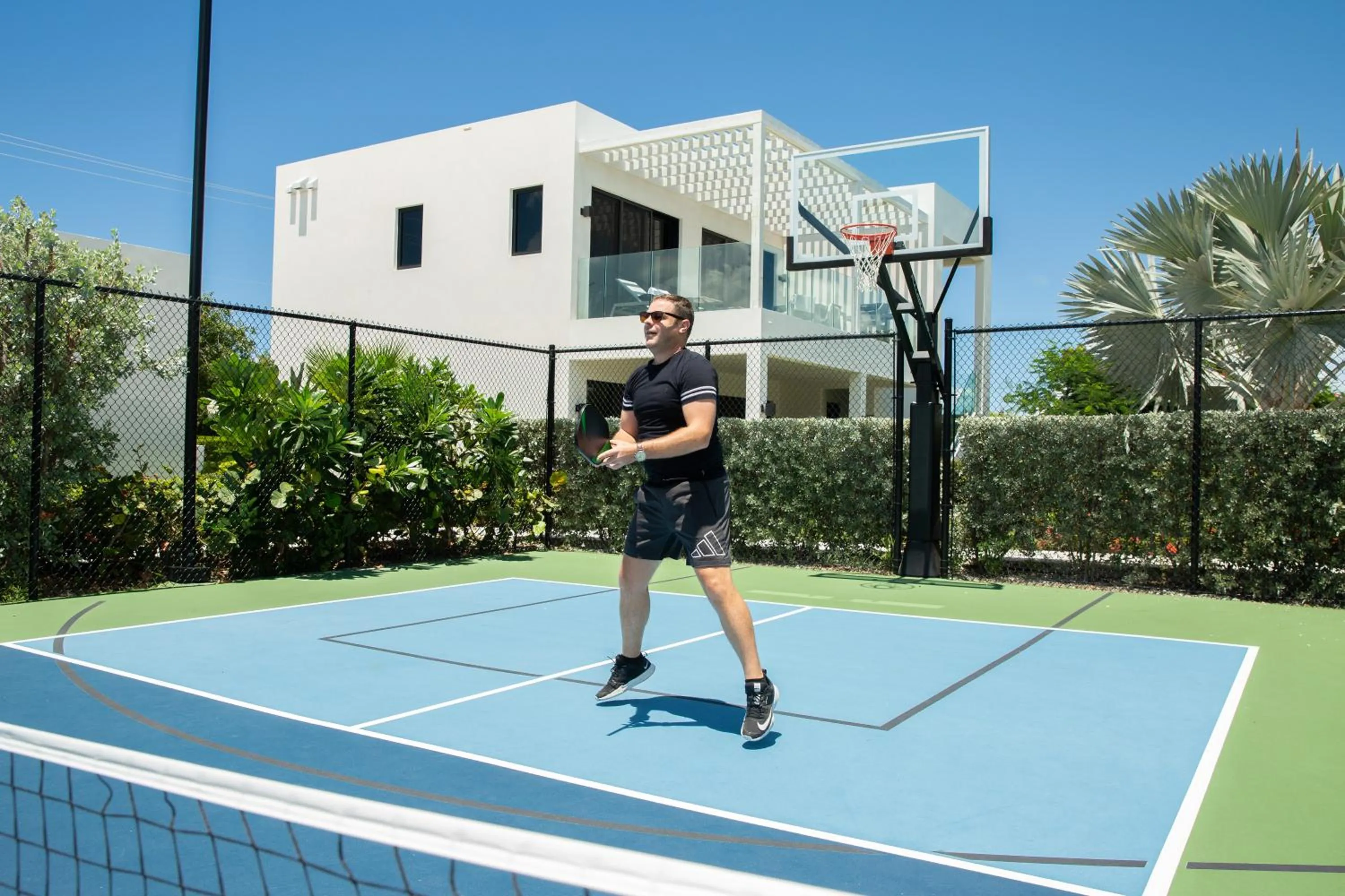 Tennis court in H2O life style resort