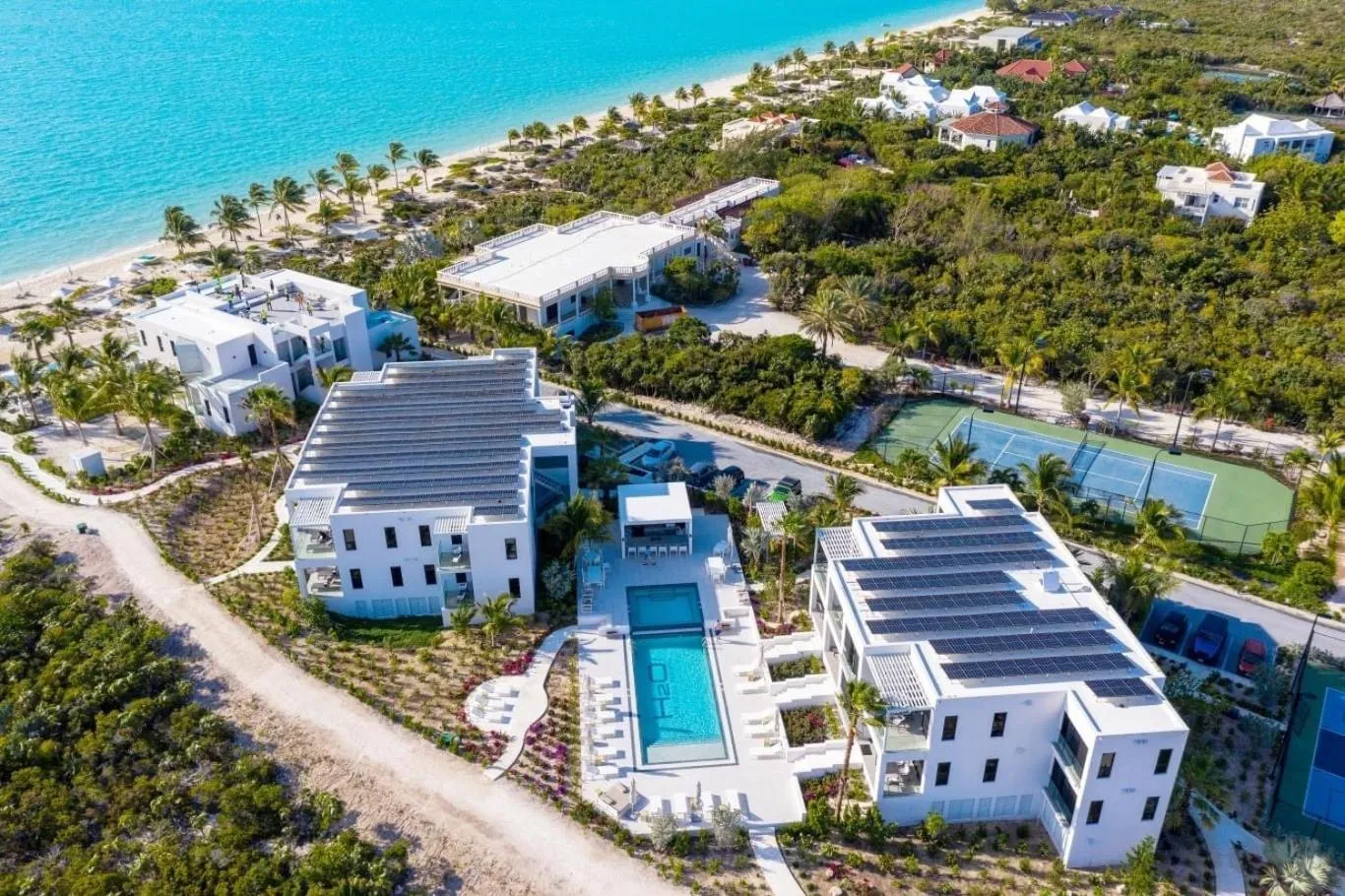 Bird's eye view in H2O life style resort