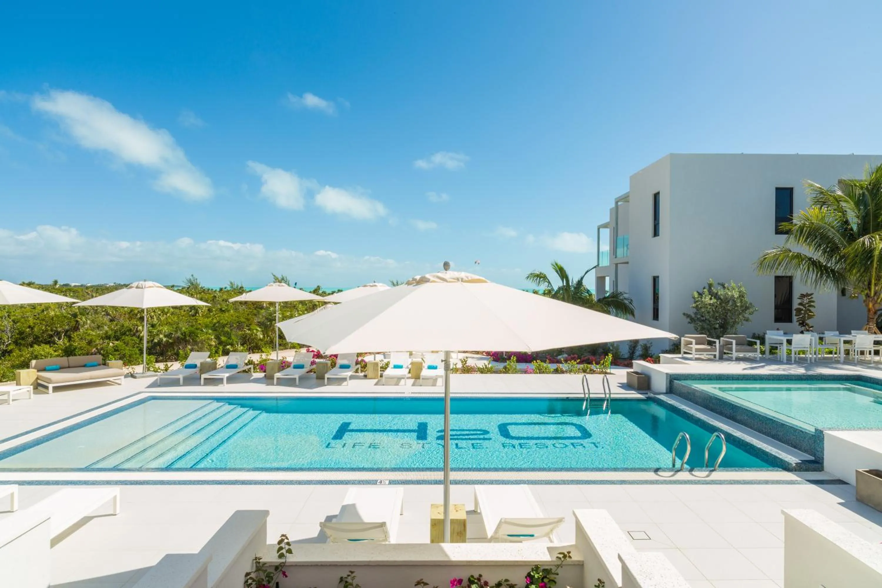 Pool view in H2O life style resort