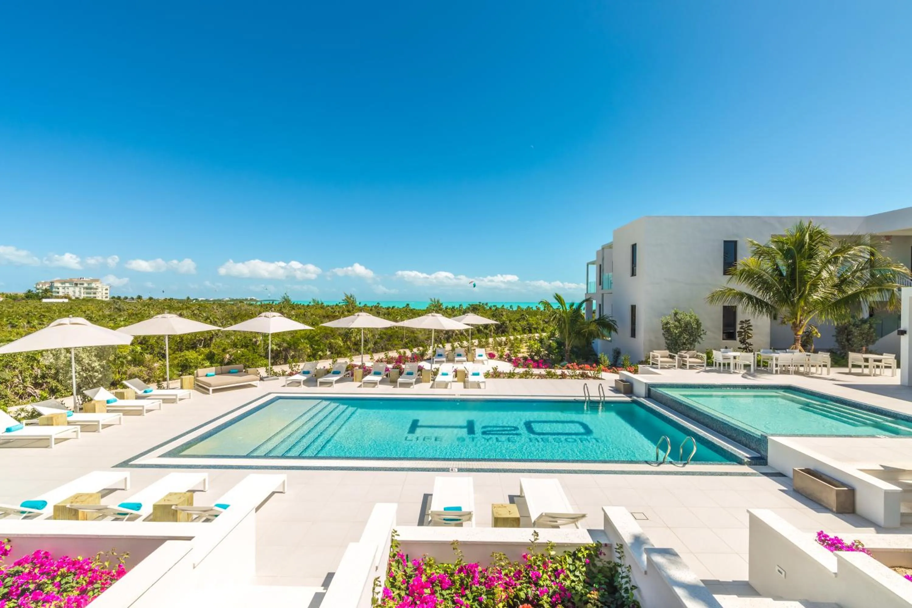 Natural landscape in H2O life style resort