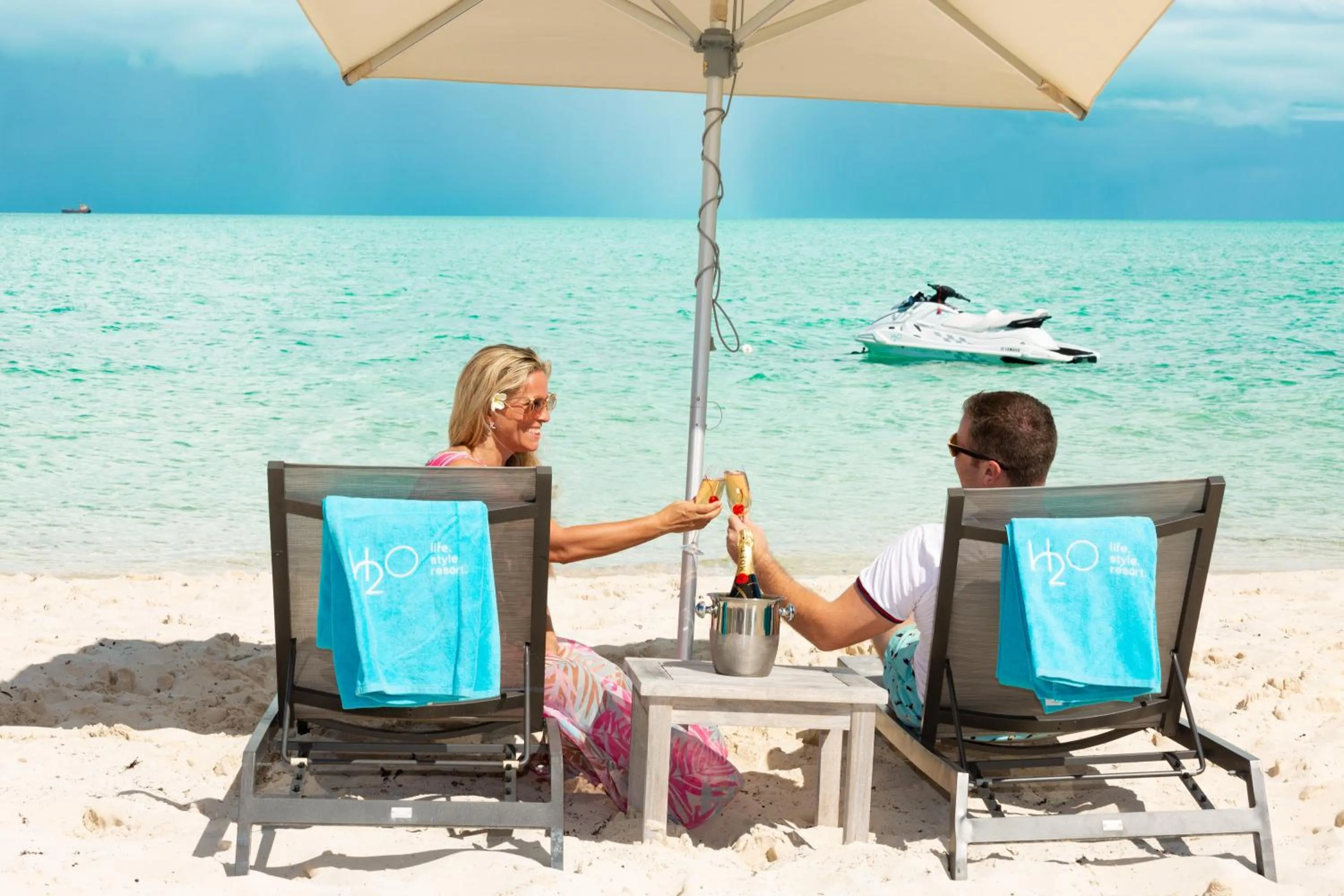 Beach in H2O life style resort