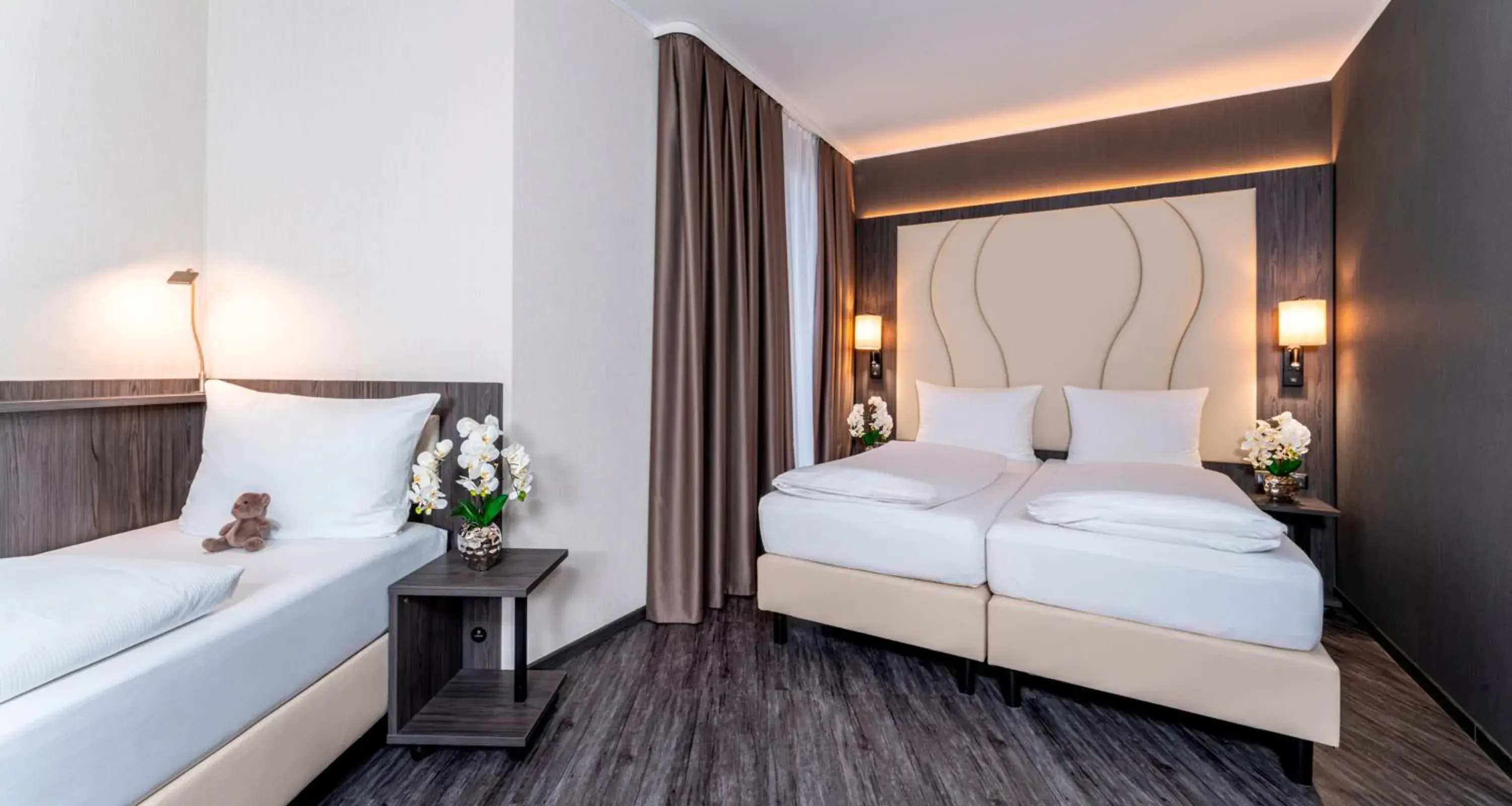 Bed in PLAZA Premium Parkhotel Norderstedt Bed in PLAZA Premium Parkhotel Norderstedt